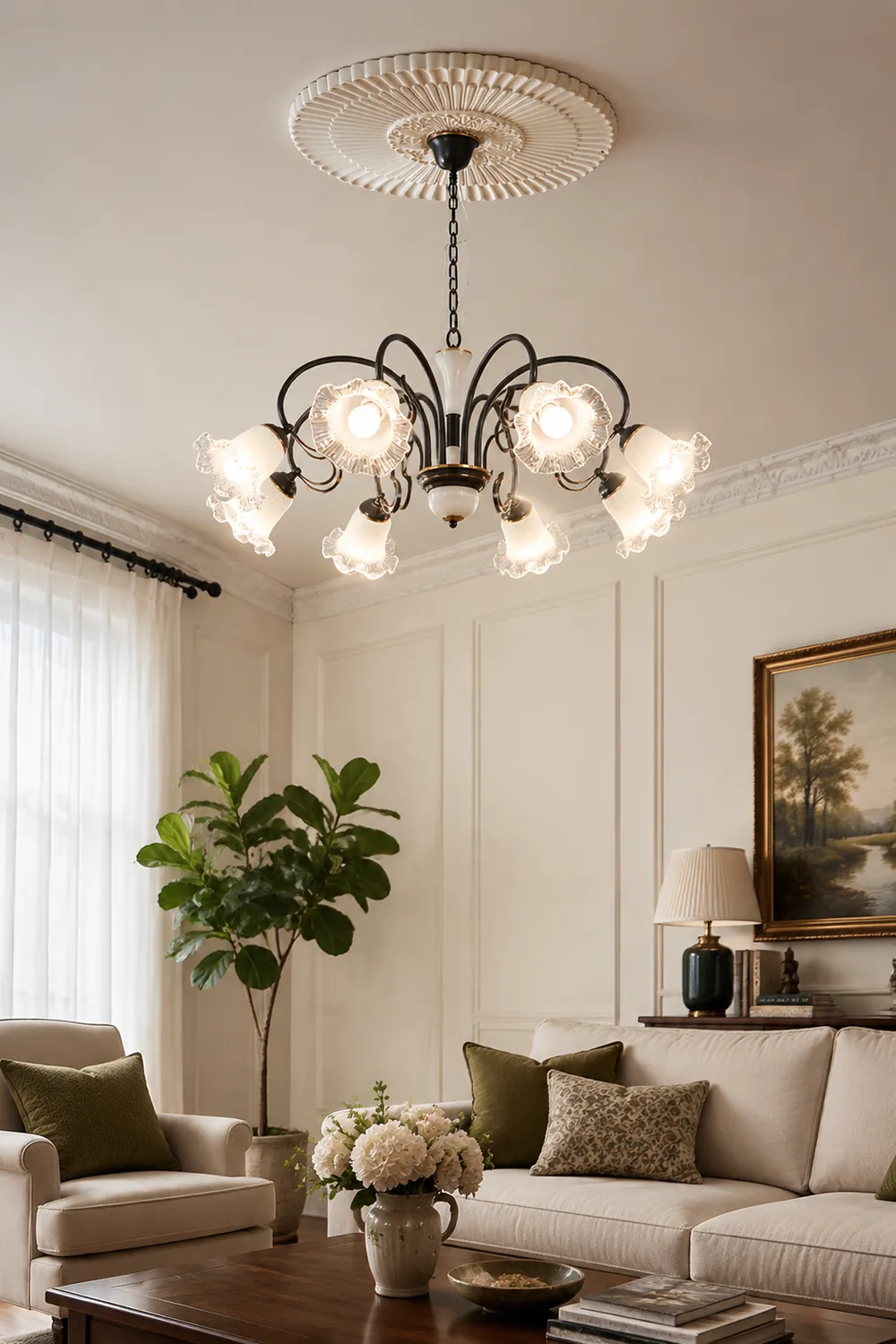 Luce Black Chandelier - Lumpaz