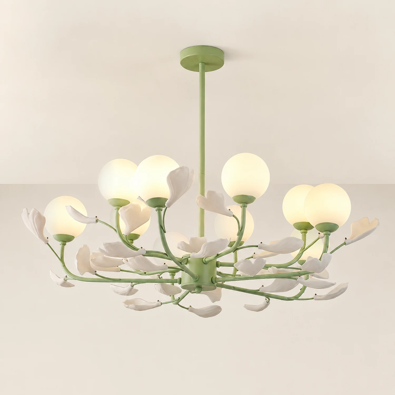 Opal Glass Chandelier - Lumpaz