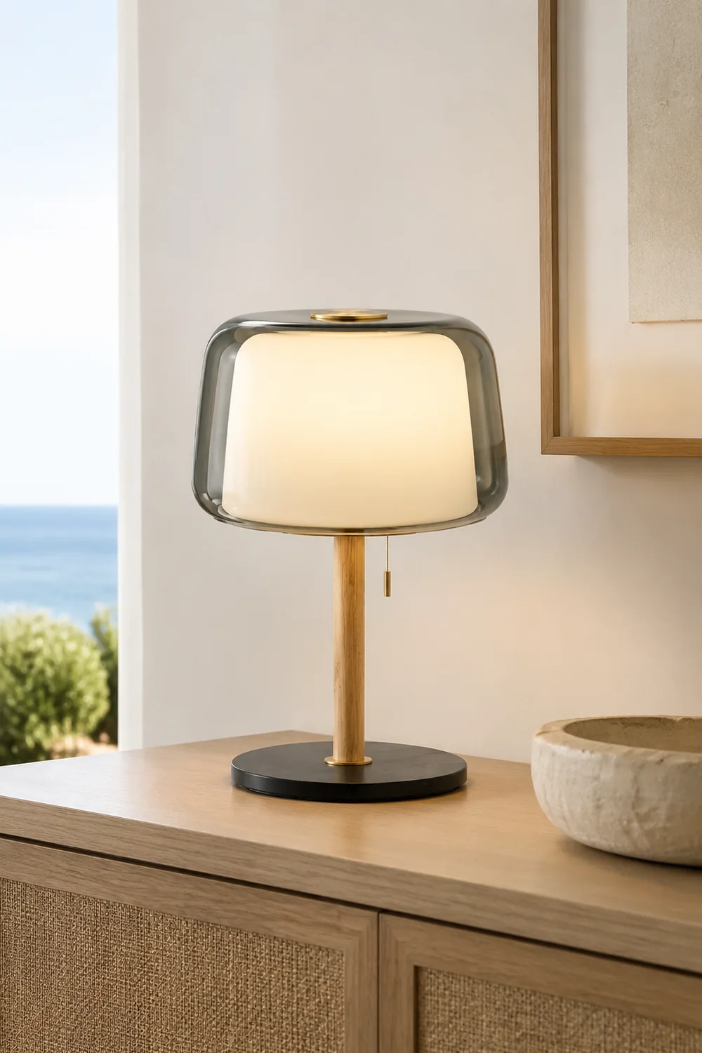Mona Glass Table Lamp - Lumpaz