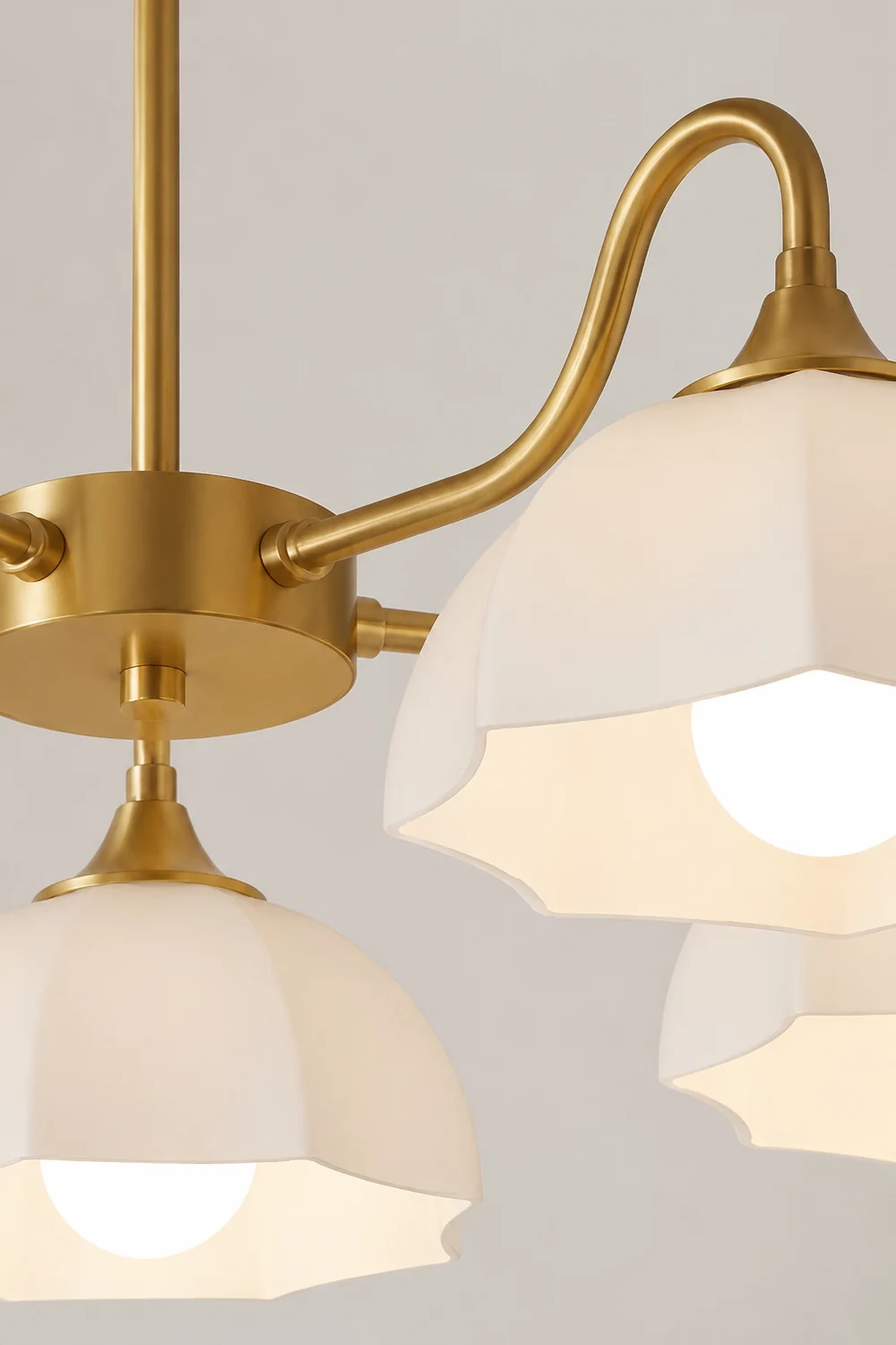 Octagonal Glass Bowl Chandelier - Lumpaz