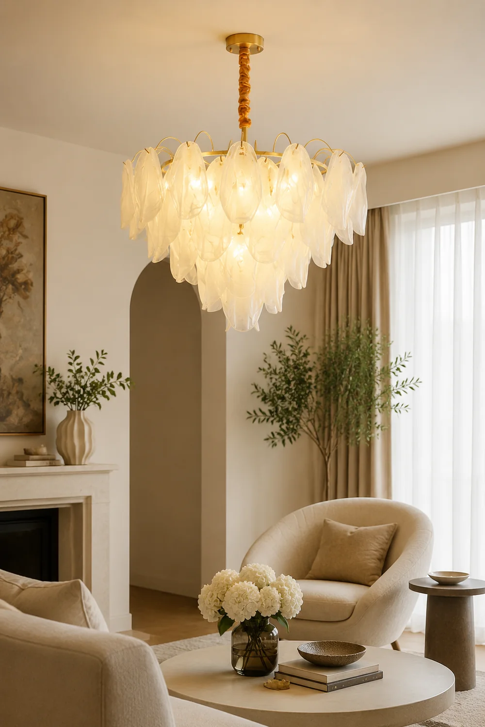 Multi Tier Cloud Glass Pendant Light - Lumpaz