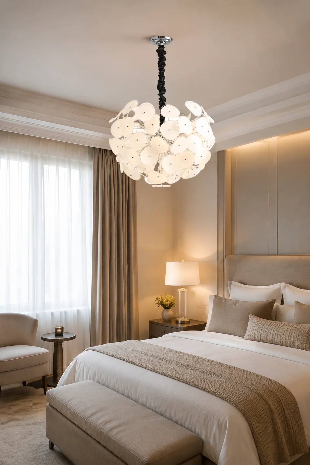 Poppy Glass Chandelier - Lumpaz