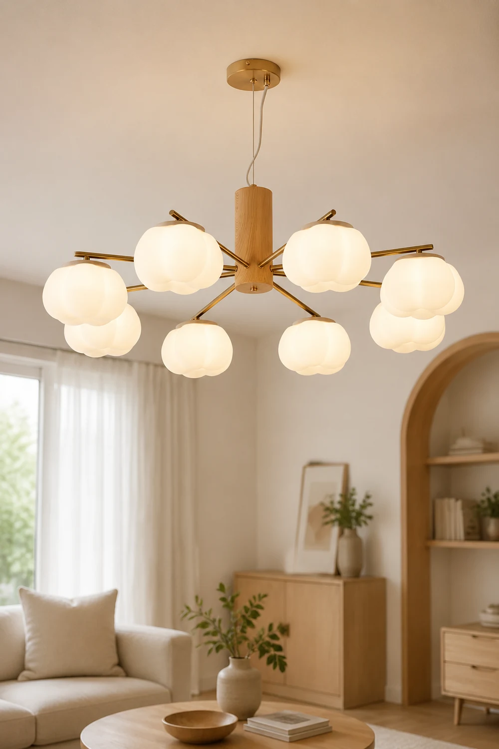 Cotton Balls Chandelier - Lumpaz
