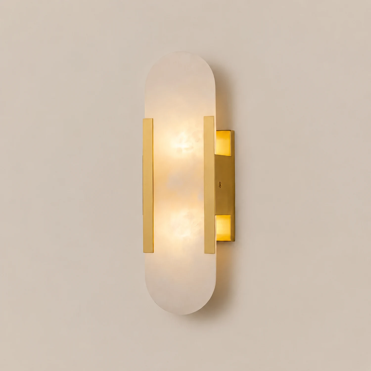 Melange Elongated Alabaster Wall Lamp - Lumpaz