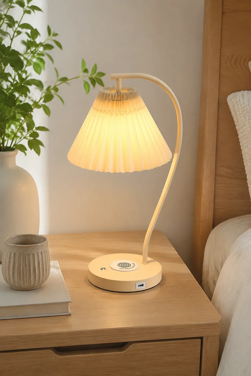 Crescini Pleated Table Lamp - Lumpaz