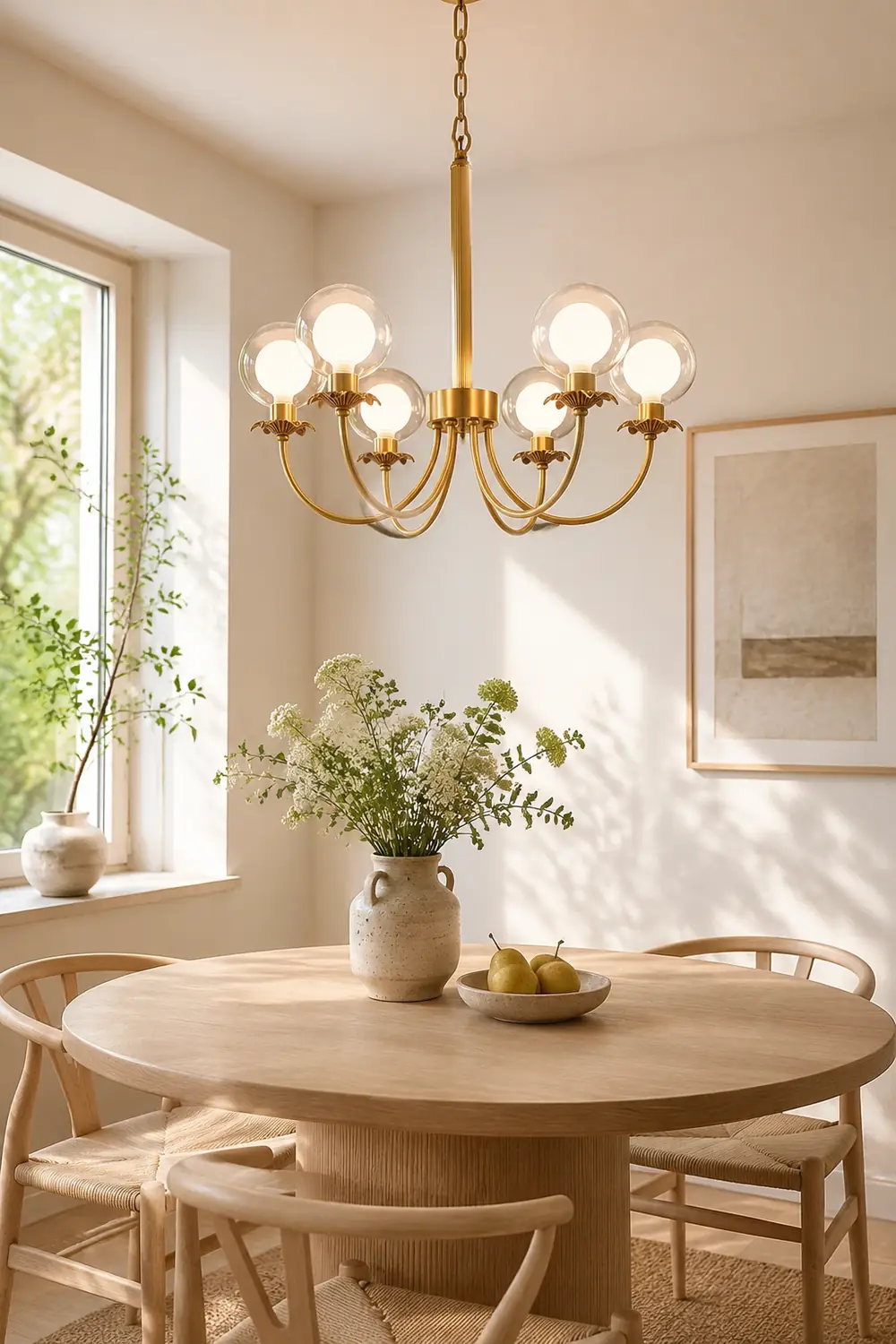 Aureate Radiance Glass Chandelier - Lumpaz