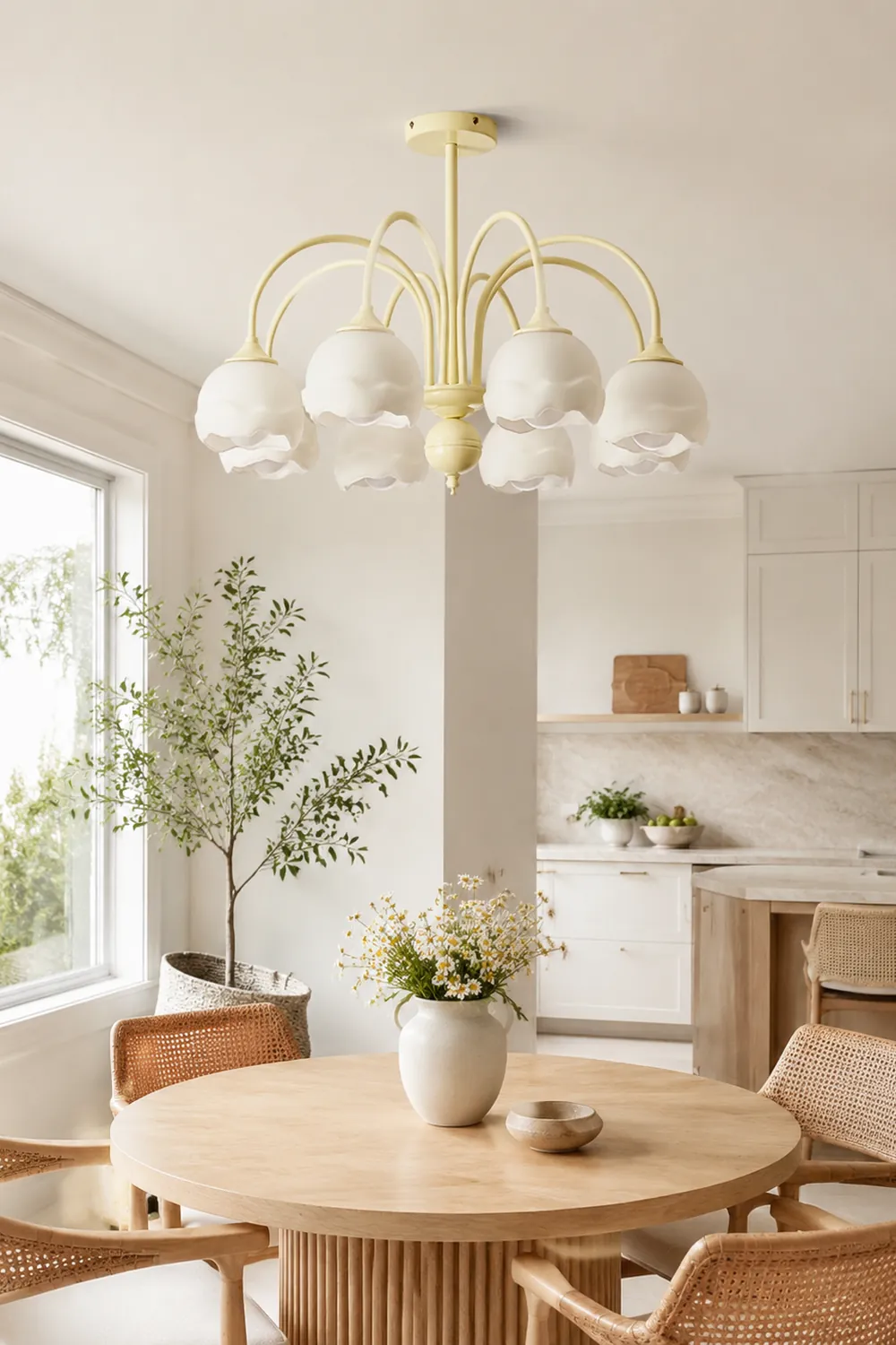 Creamy Glass  Chandelier - Lumpaz