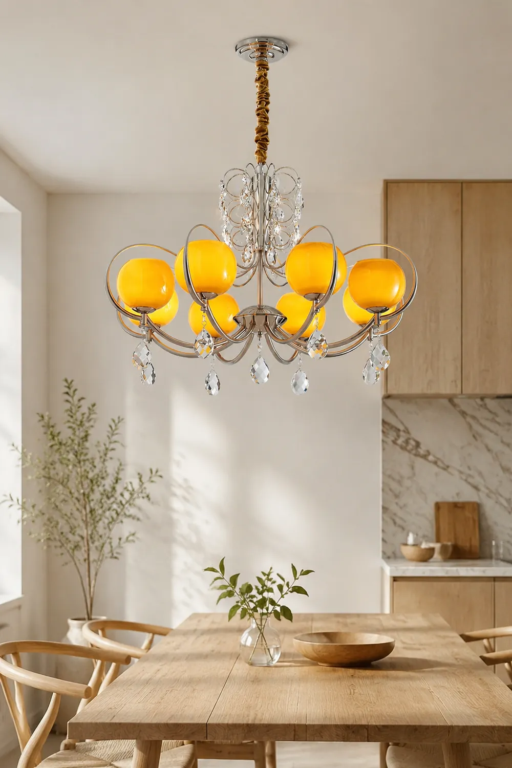 Doria Crystal Chandelier - Lumpaz