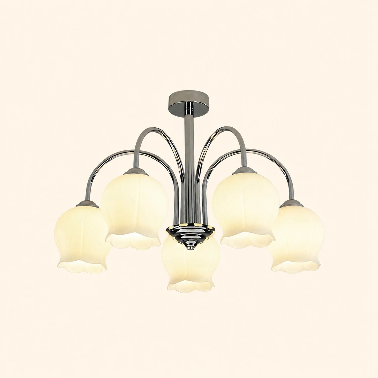 Floral Glass Chandelier - Lumpaz