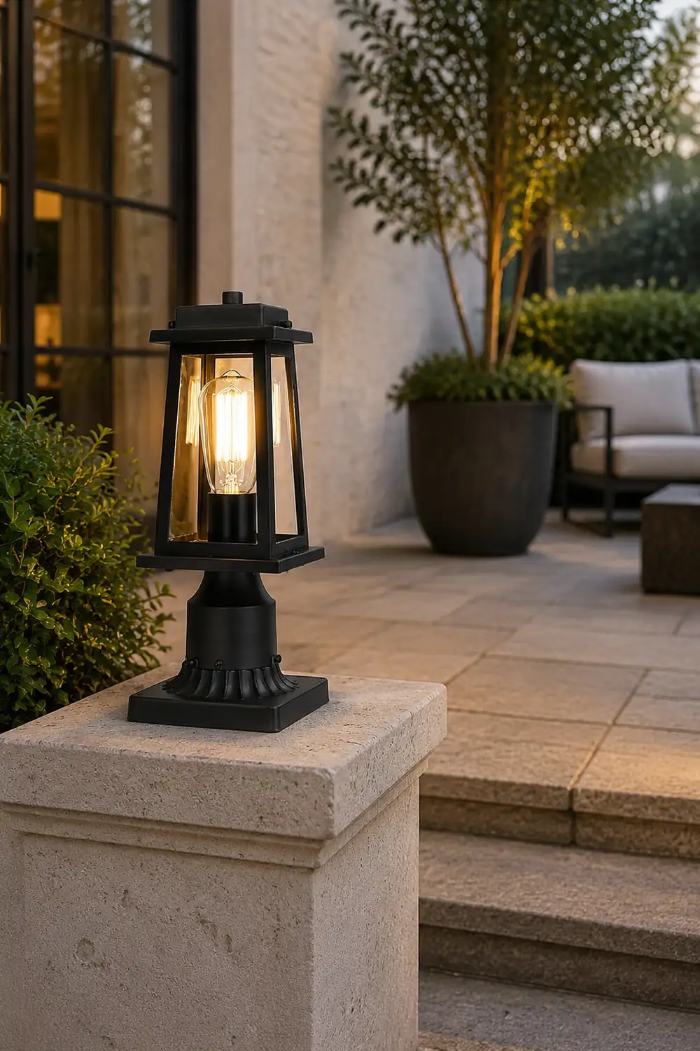 Outdoor Lantern Post Lights - Lumpaz