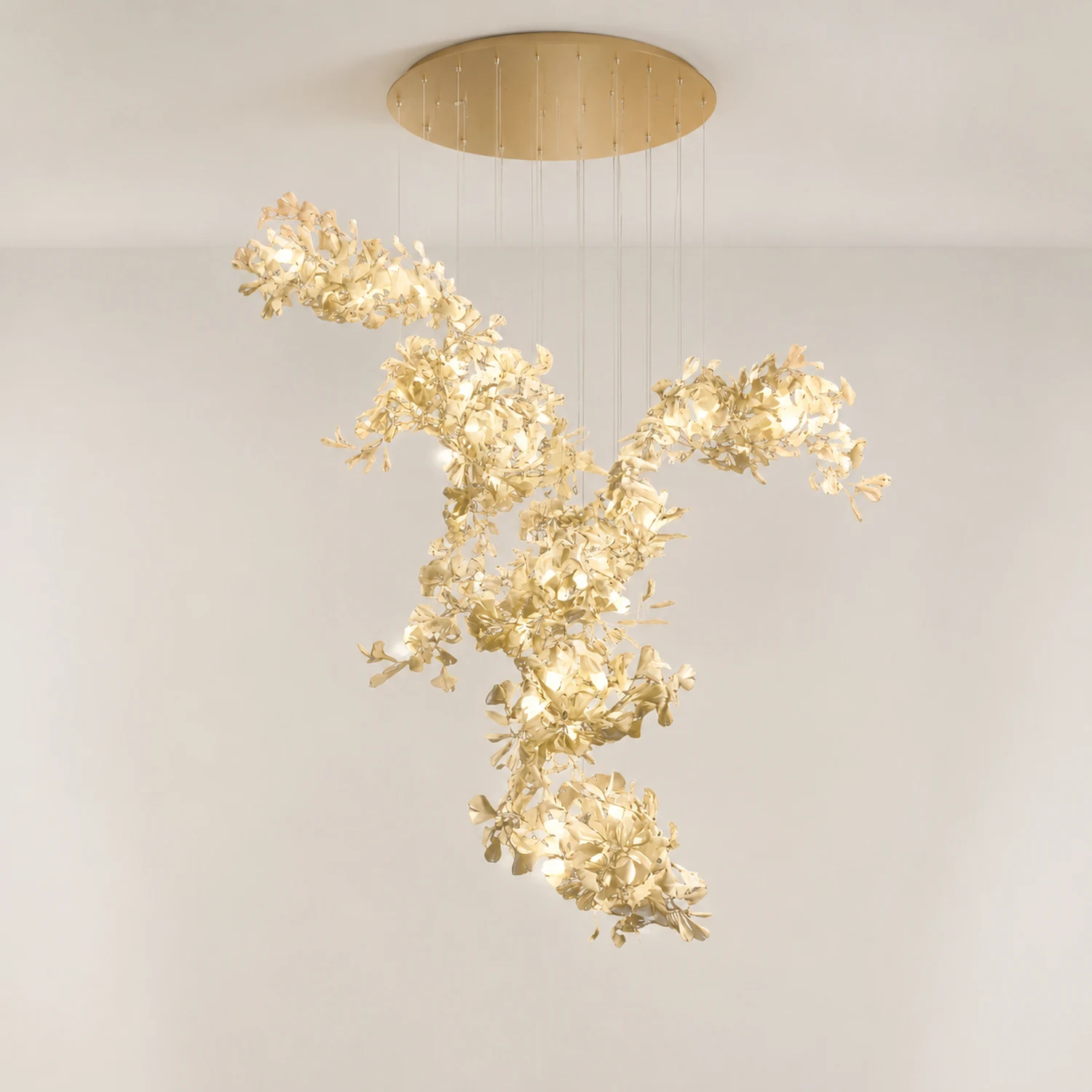 Gingko Combination Chandelier - Lumpaz