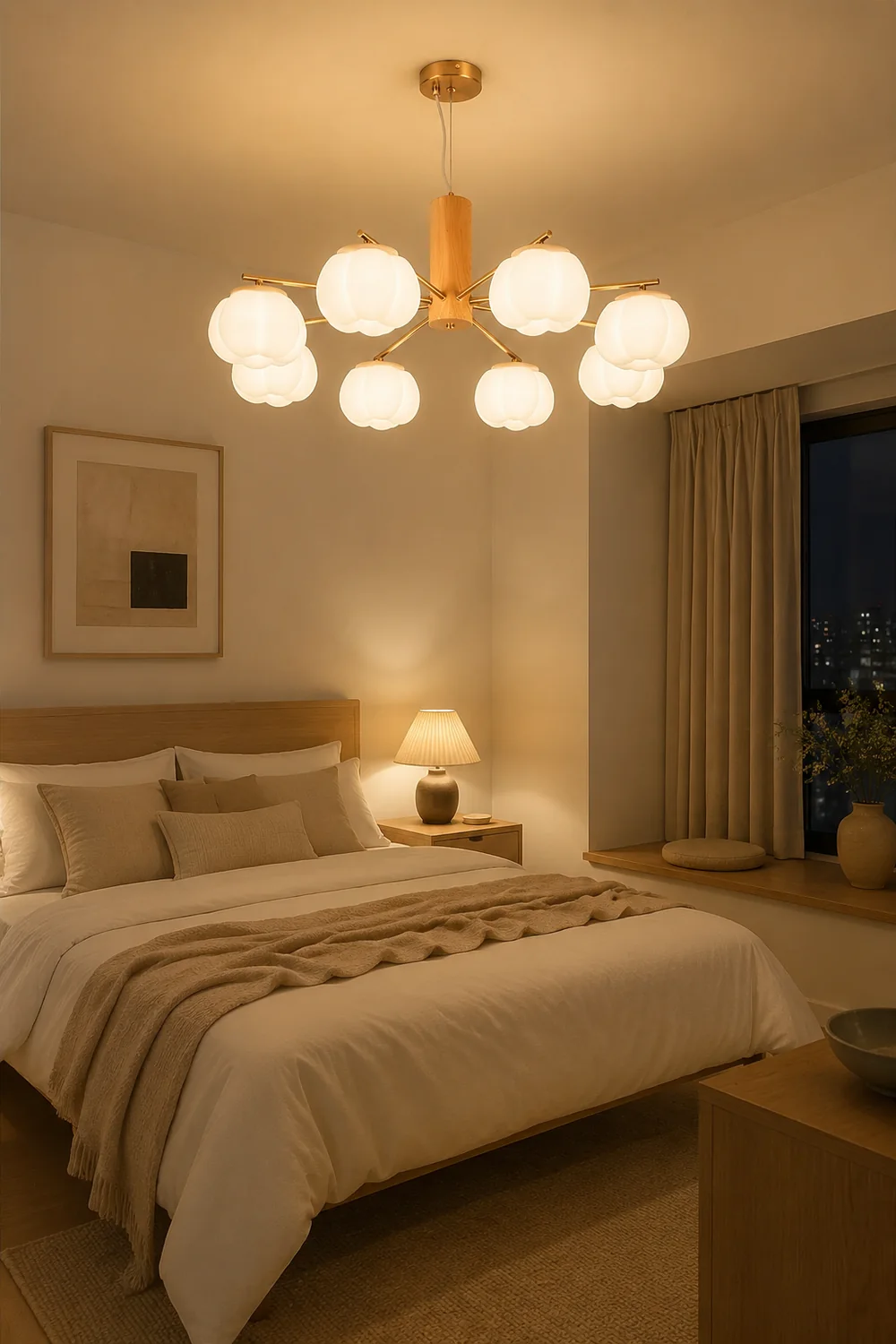 Cotton Balls Chandelier - Lumpaz