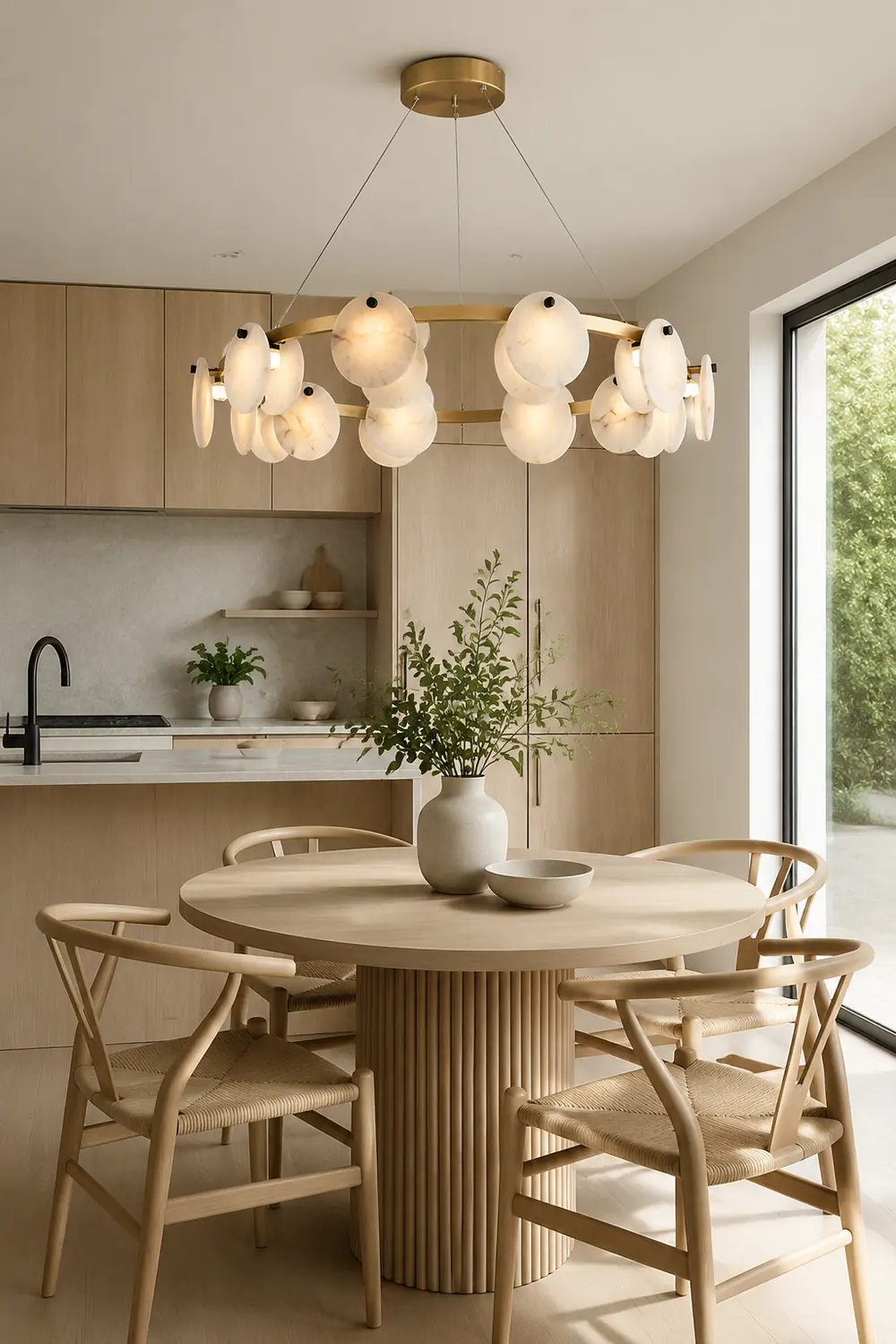 Trinidad Alabaster Chandelier - Lumpaz