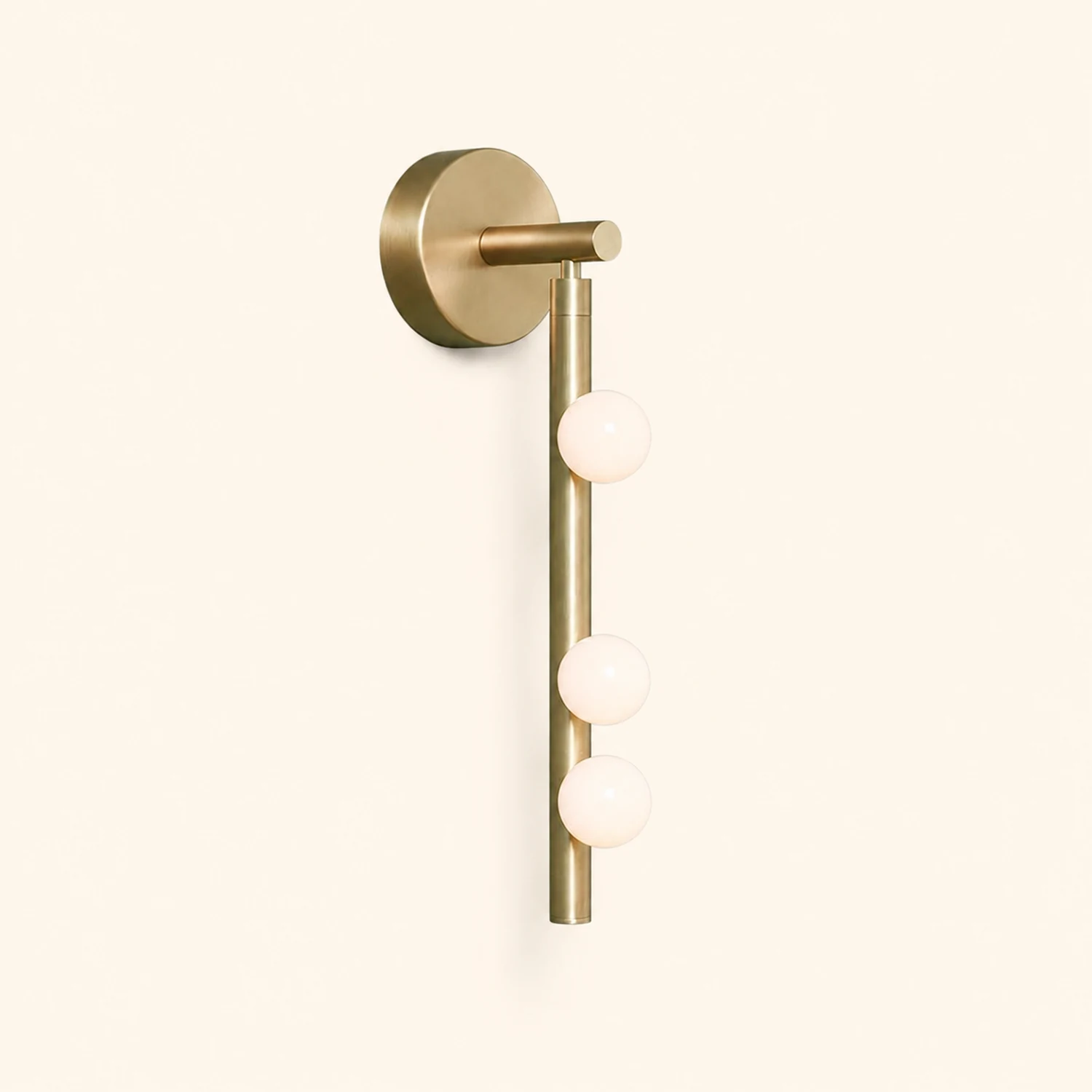 Brass Glass Tube Wall Lamp - Lumpaz