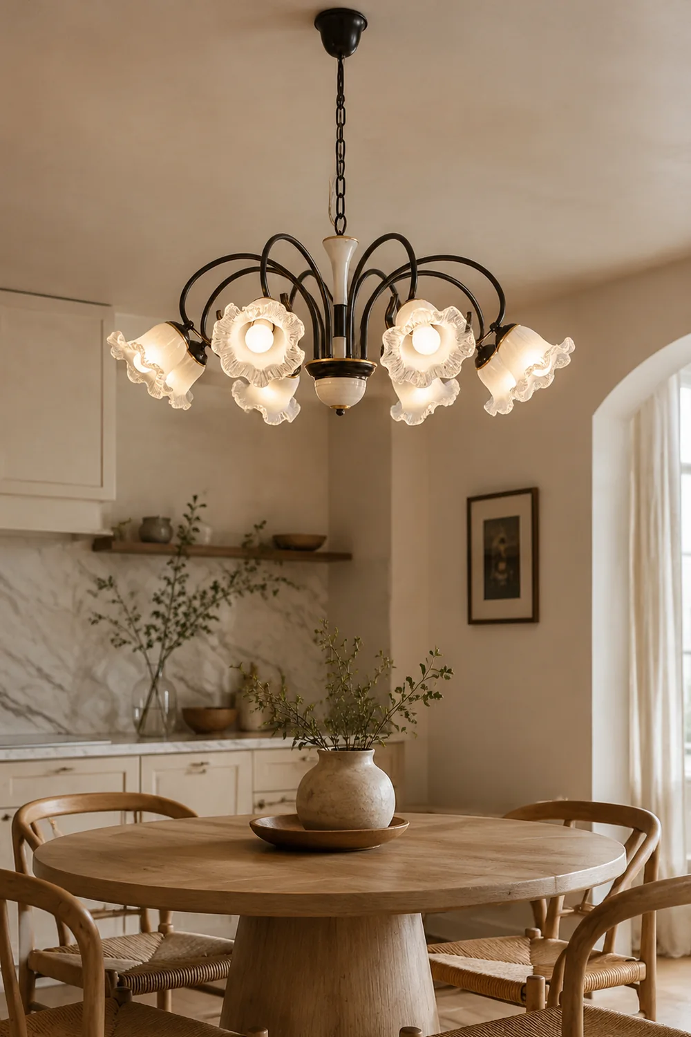 Luce Black Chandelier - Lumpaz