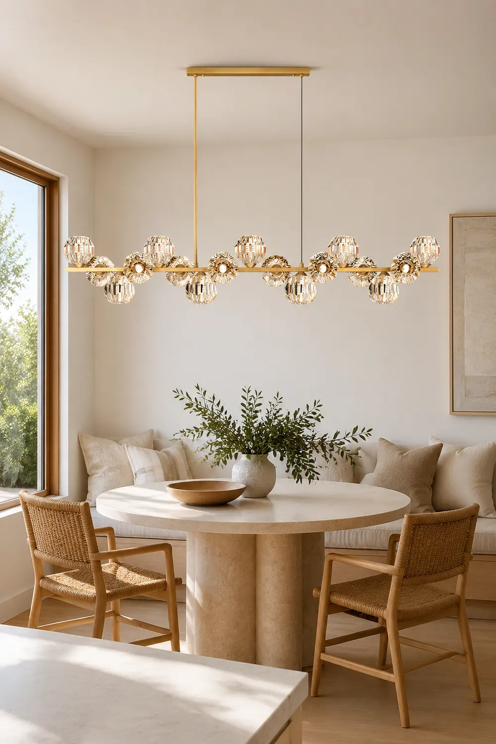 Crystal Glass Ball Chandelier - Lumpaz