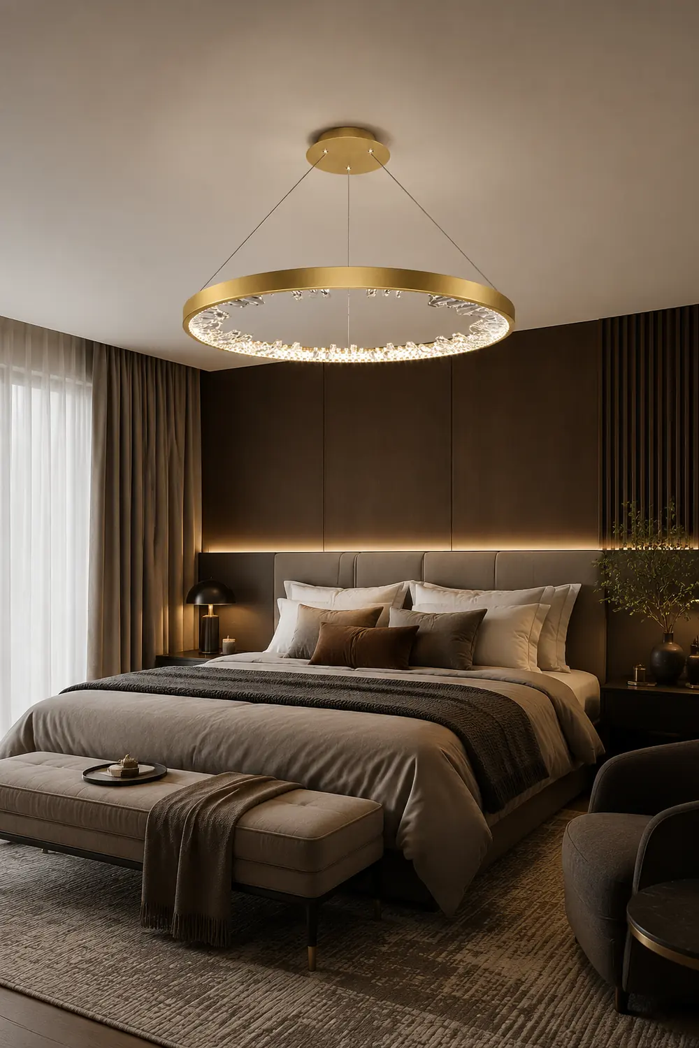 Luxury Circle Crystal Chandelier - Lumpaz