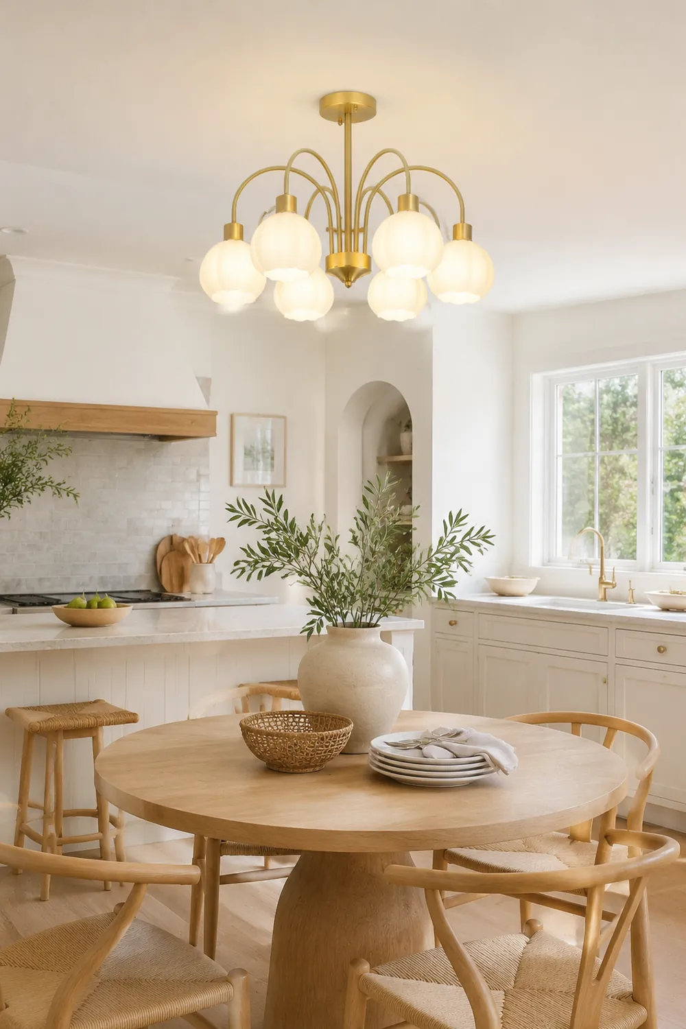 Glass Pumpkin Gold Chandelier - Lumpaz