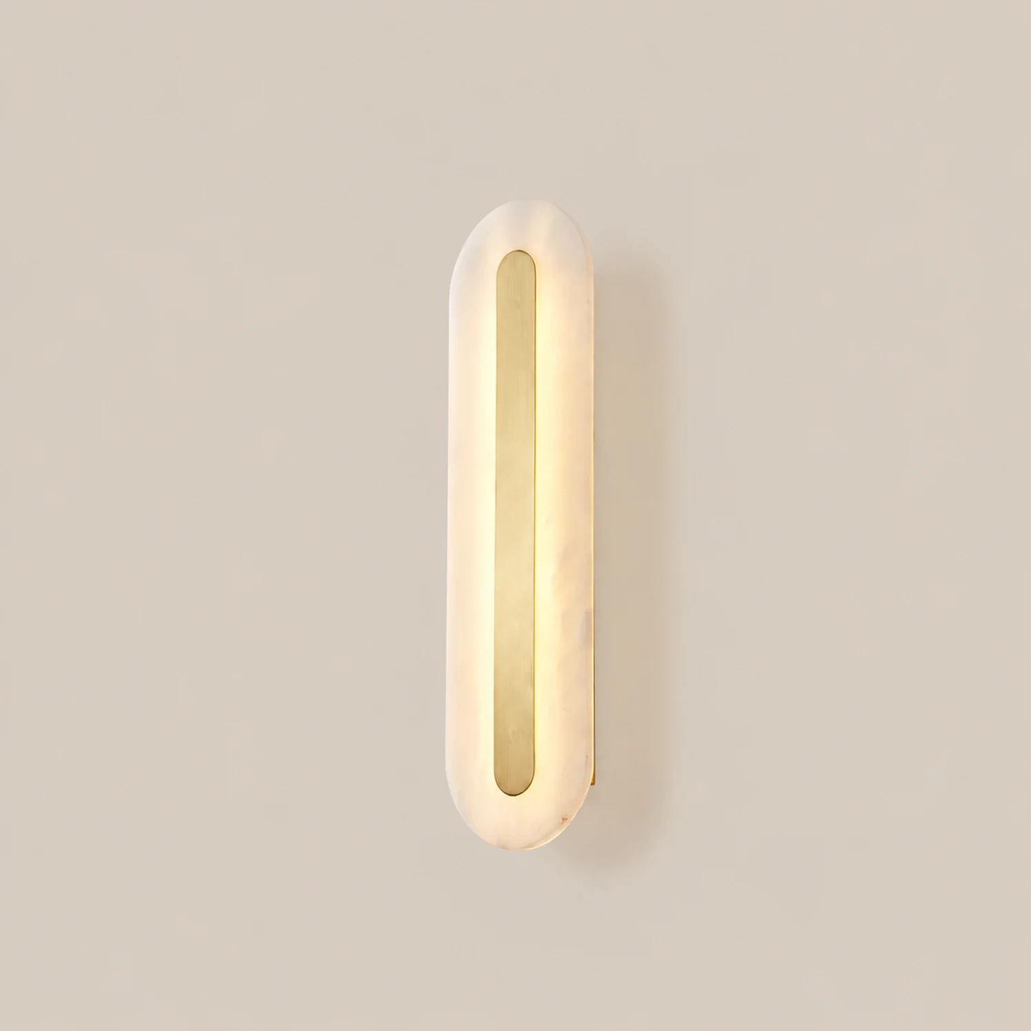 Alabaster Rounded Wall Light - Lumpaz