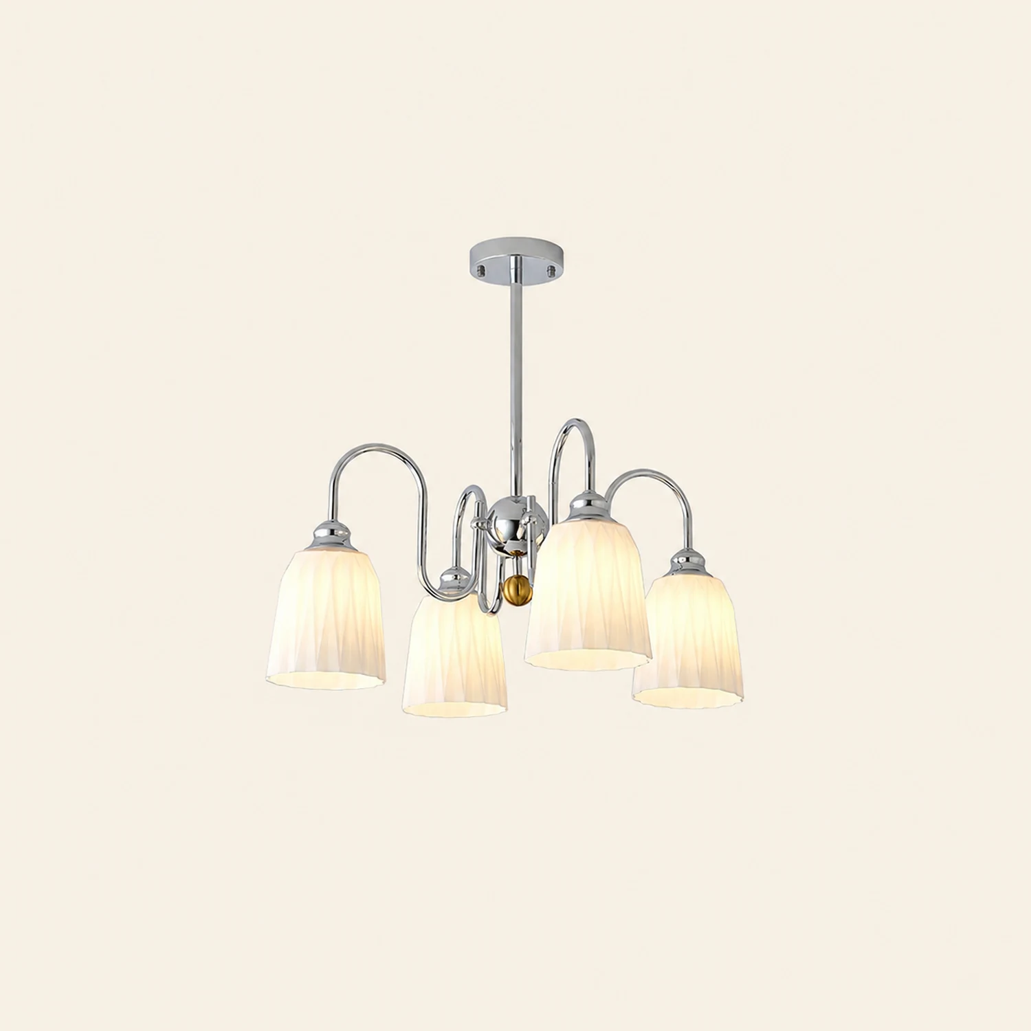 Bauhaus Pleated Chandelier - Lumpaz