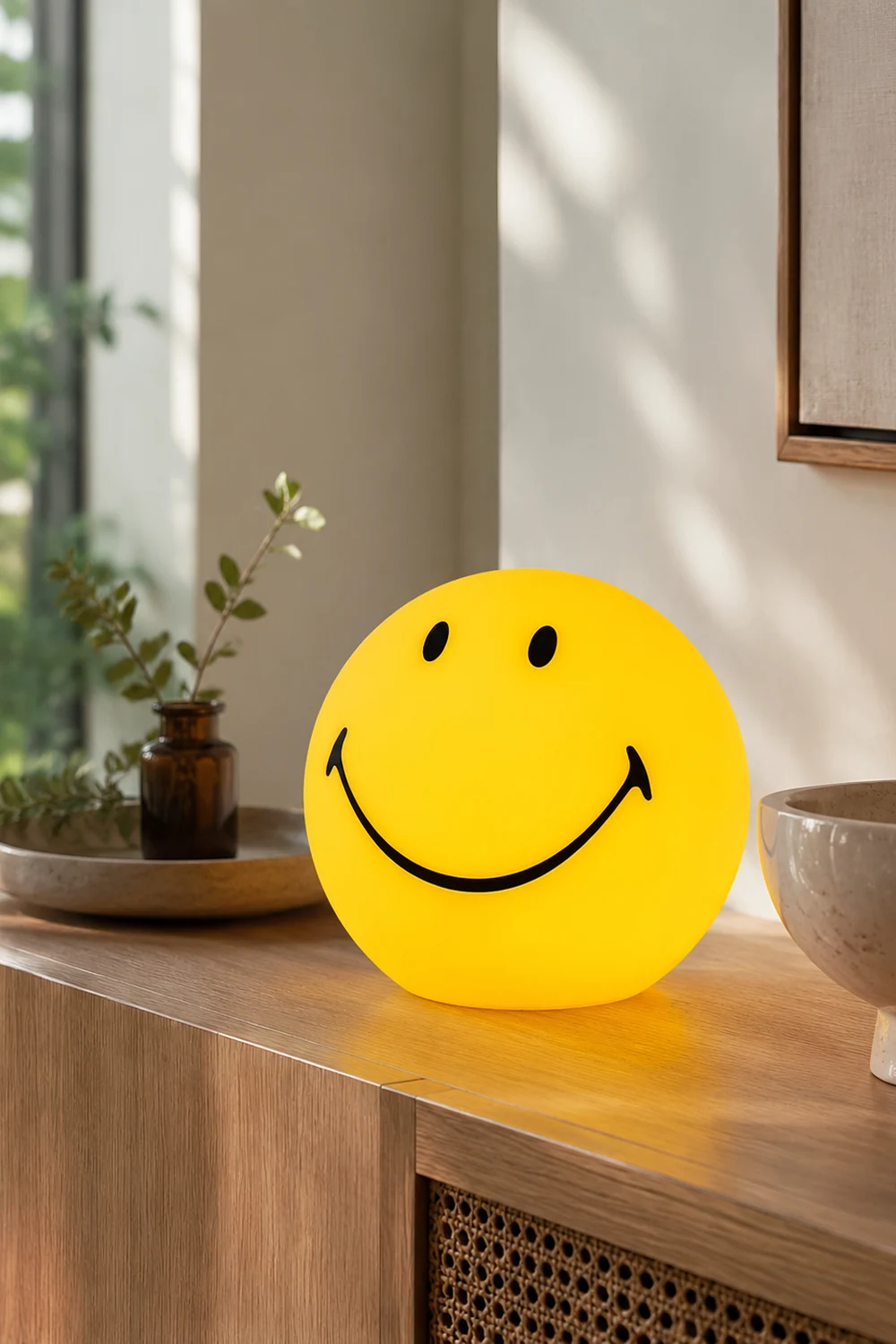 Smiling Rechargeable Built-in Battery Table Lamp - Lumpaz