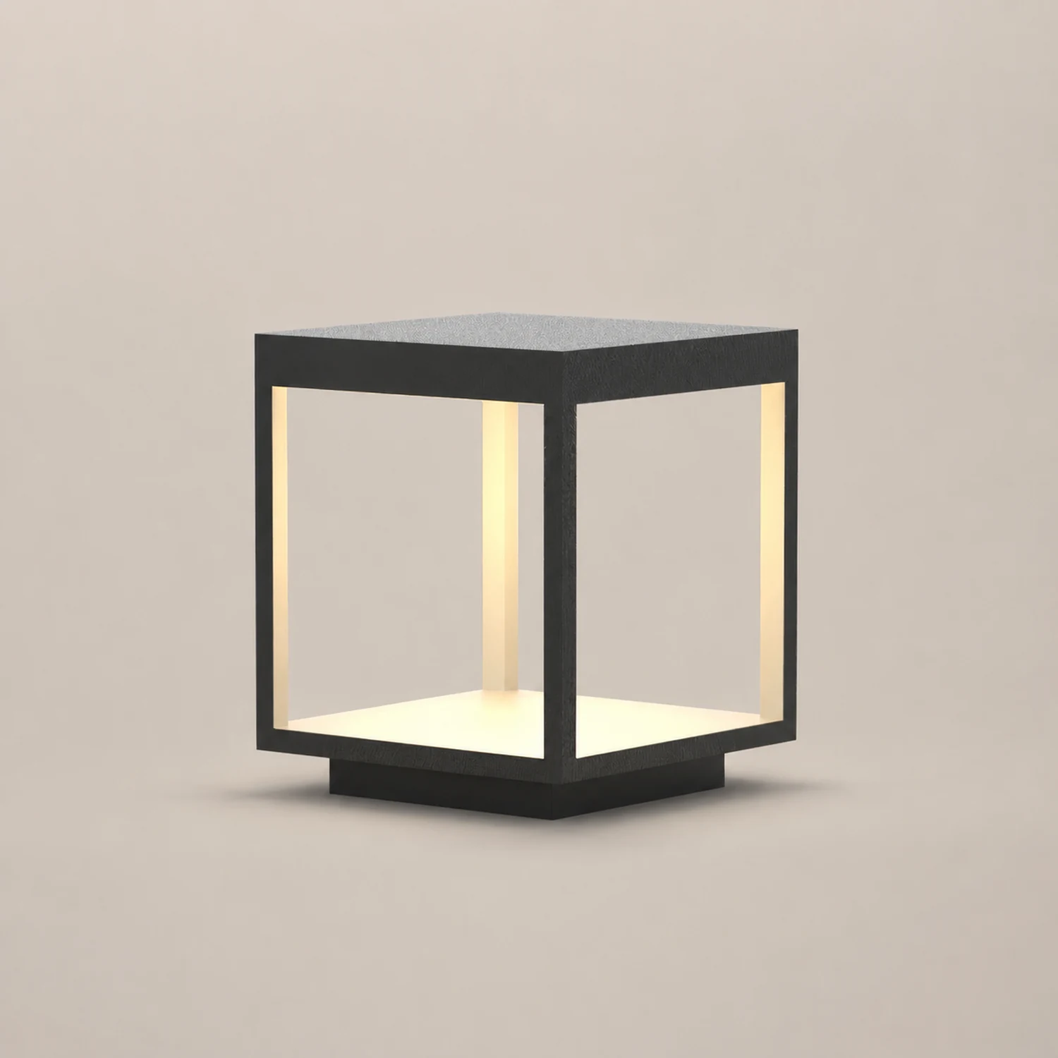 Square Frame Fence Post Garden Light - Lumpaz