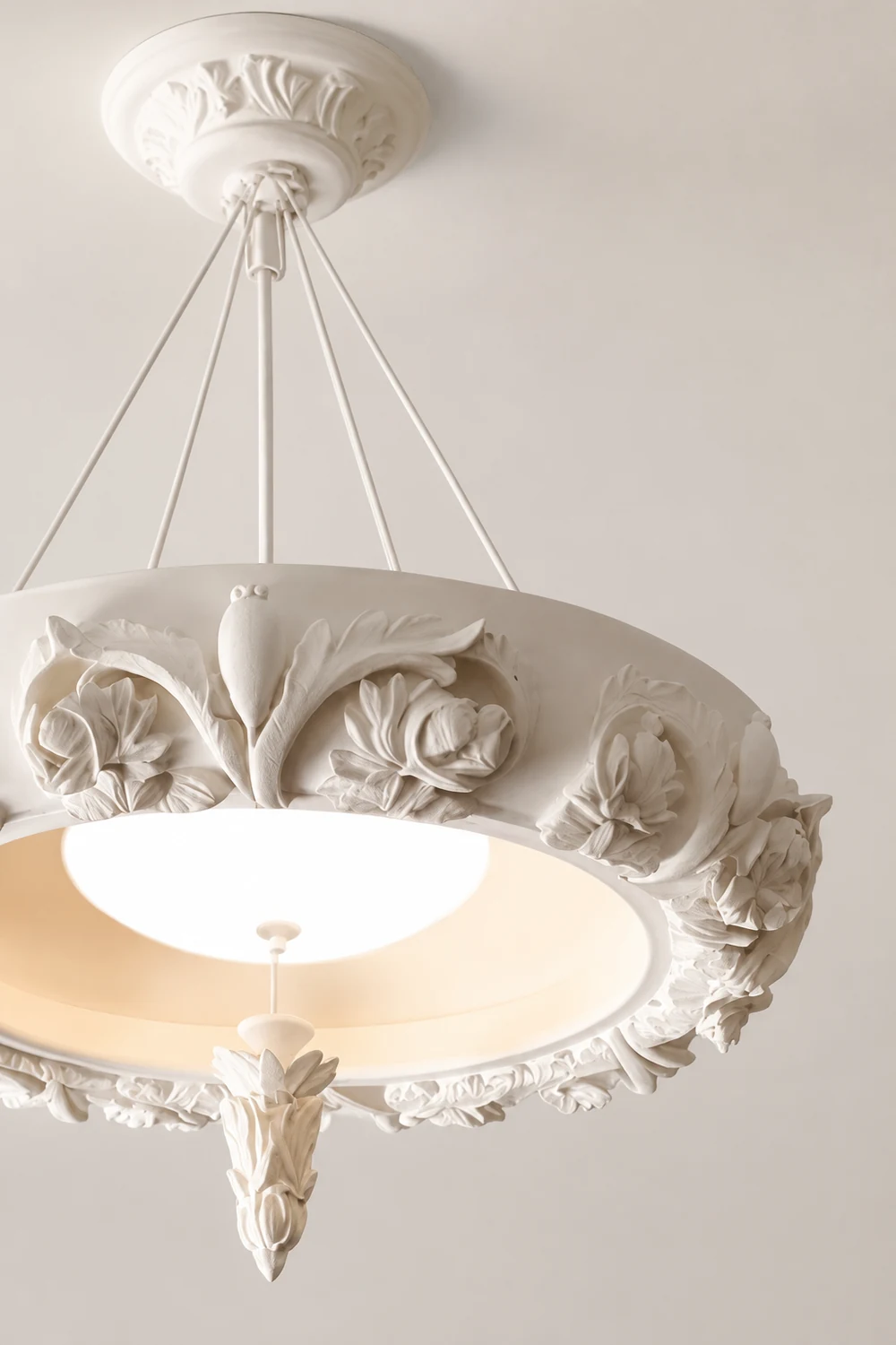 Artistic Carved Plaster Chandelier - Lumpaz