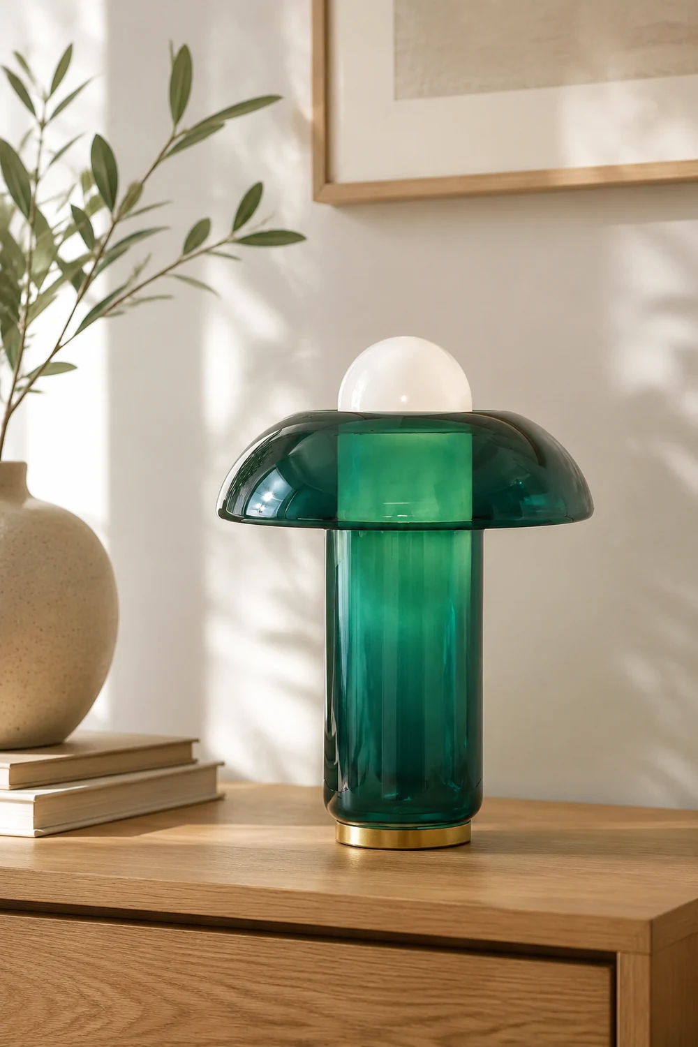 Glass Mushroom Table Lamp - Lumpaz