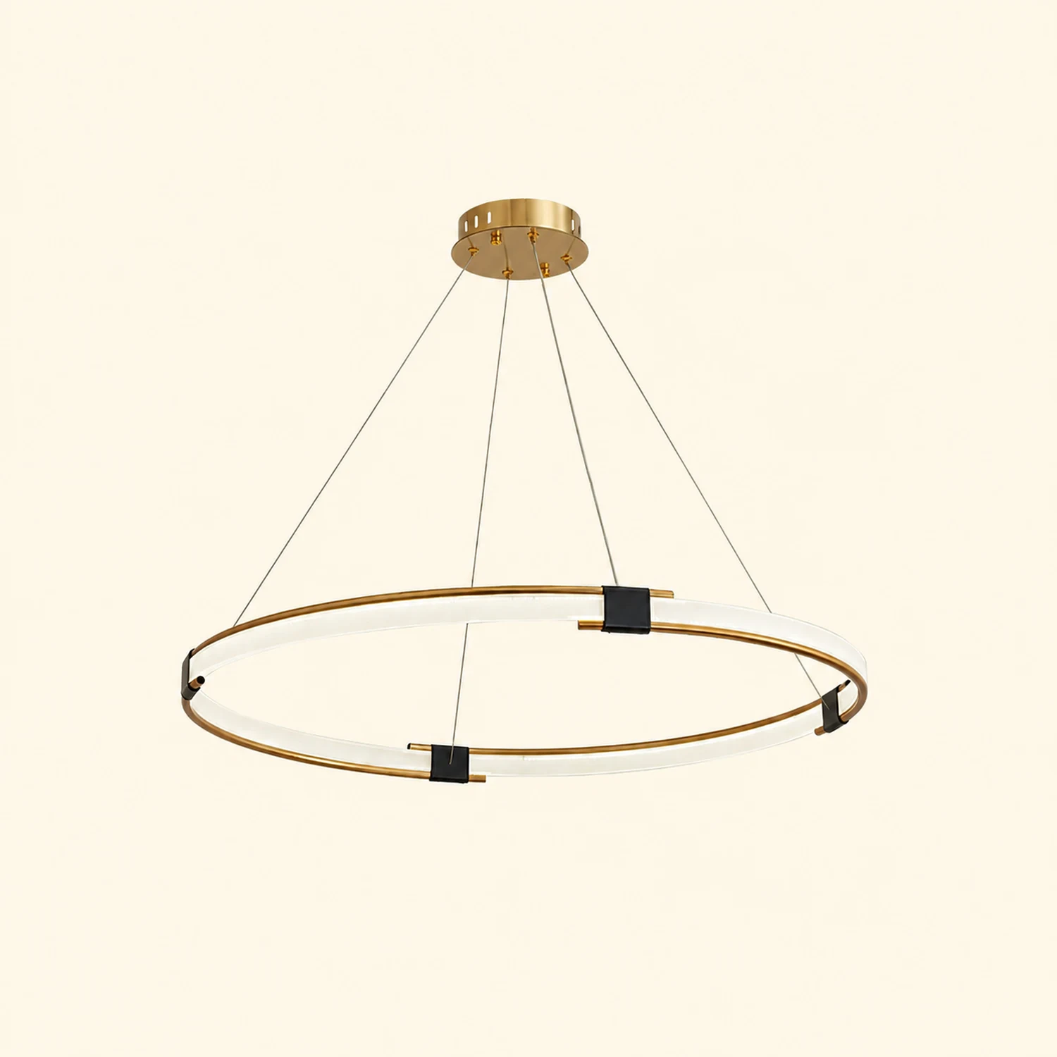 Gold Ring Chandelier - Lumpaz