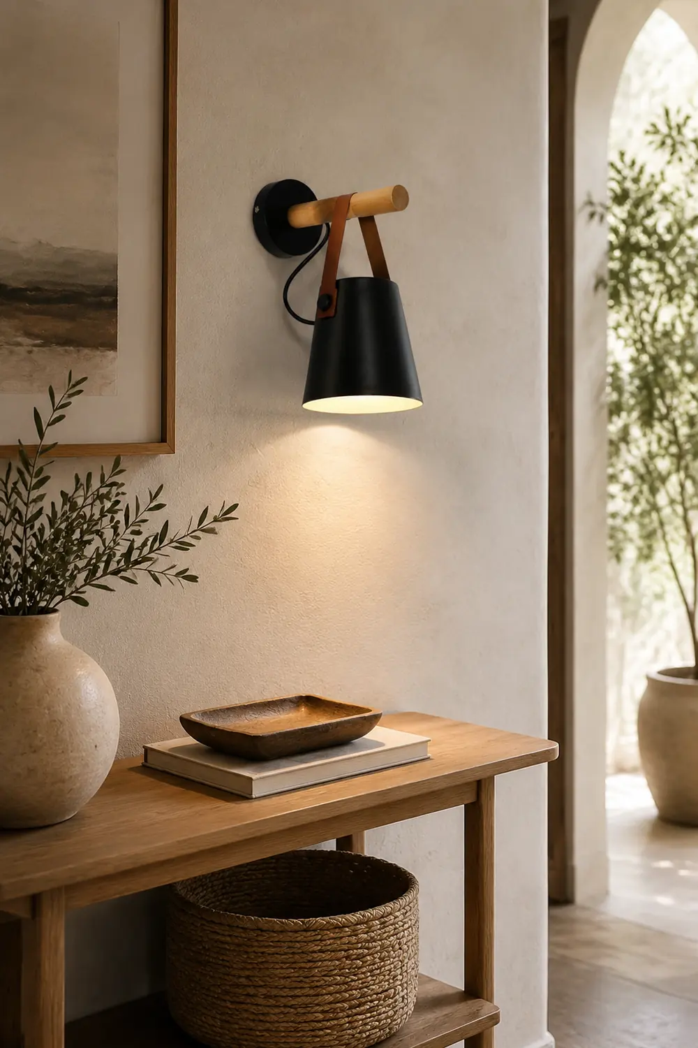 Wooden Conical Wall Light - Lumpaz