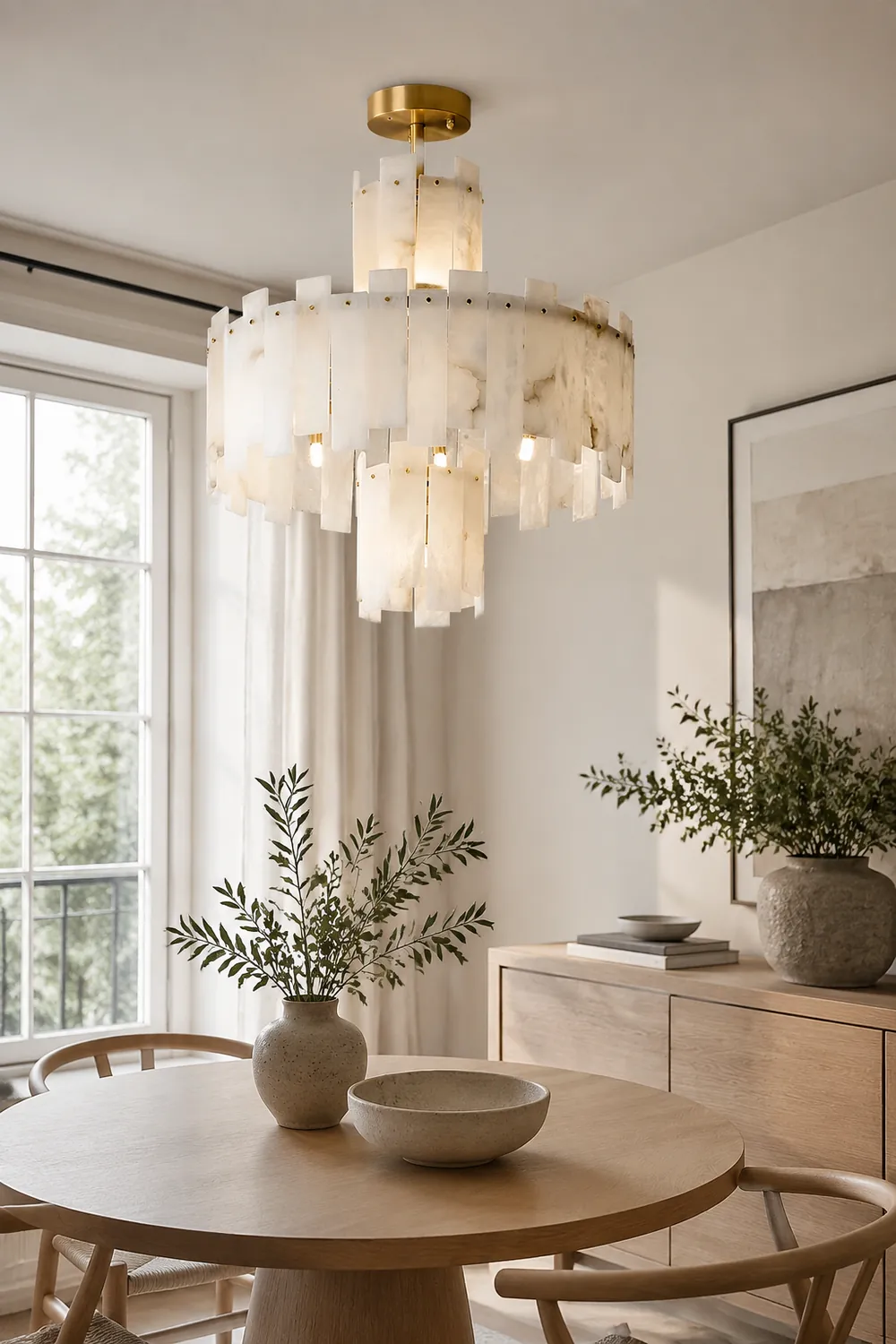 Regina Alabaster Chandelier - Lumpaz