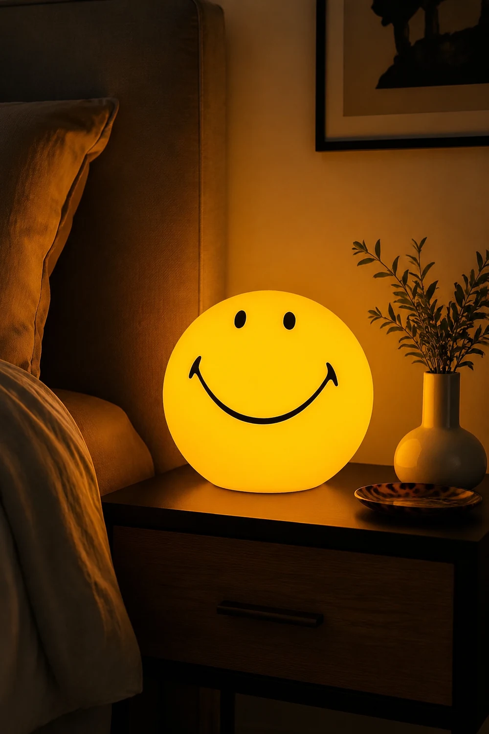 Smiling Rechargeable Built-in Battery Table Lamp - Lumpaz