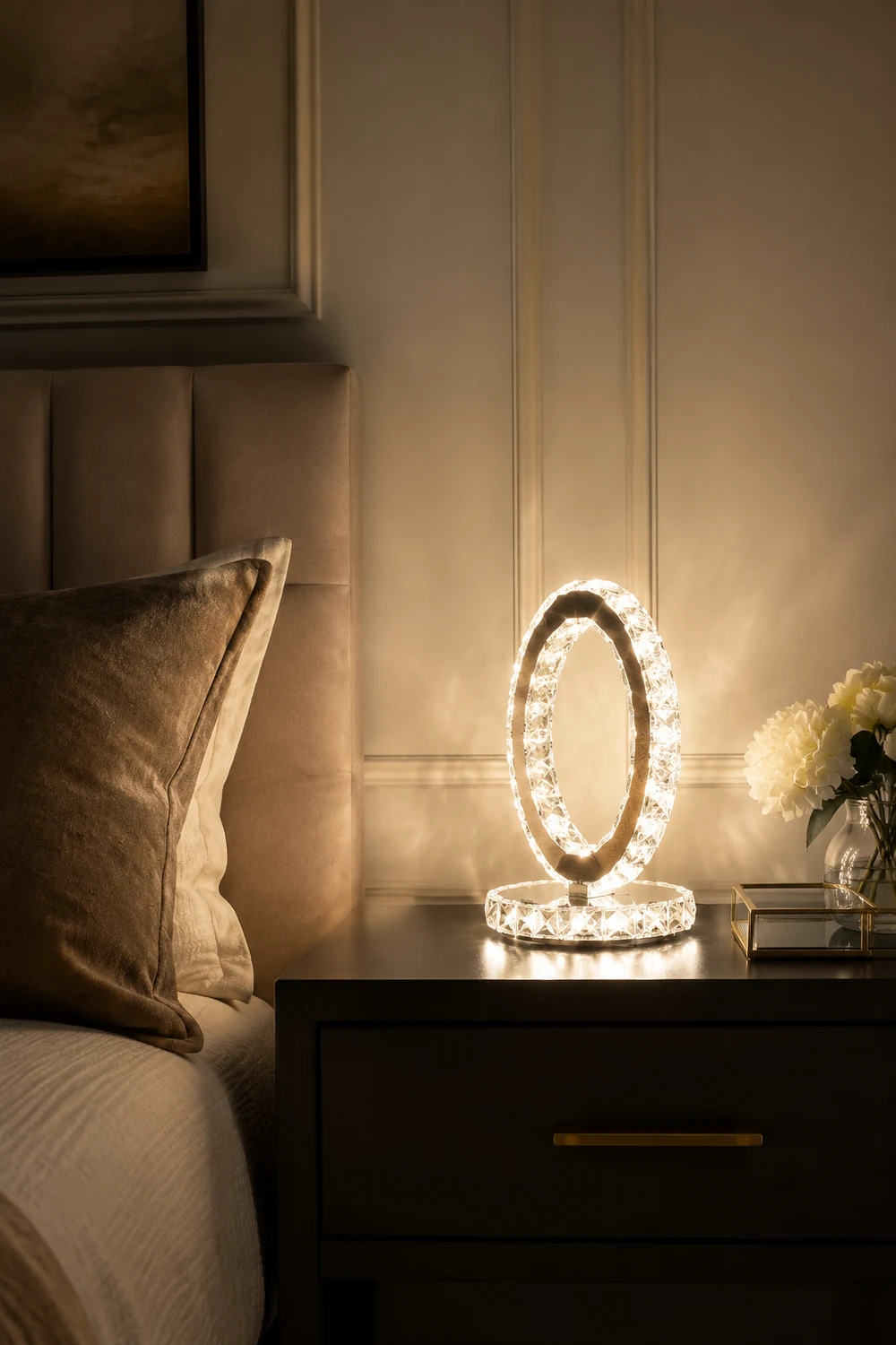 Crystal Rings Table Lamp - Lumpaz