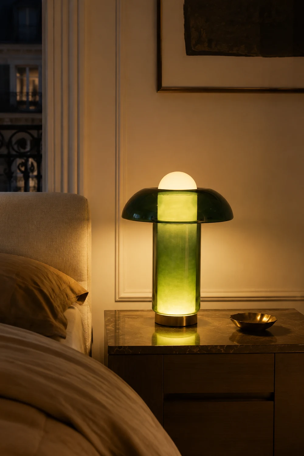 Glass Mushroom Table Lamp - Lumpaz