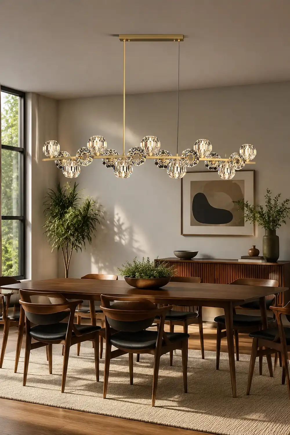 Crystal Glass Ball Chandelier - Lumpaz