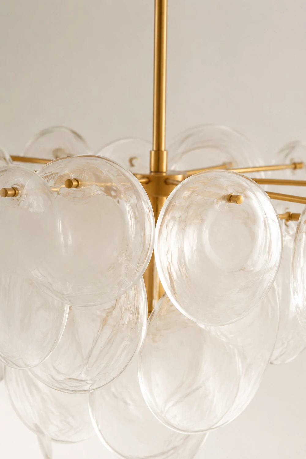 Brass Discs Cascading Chandelier - Lumpaz