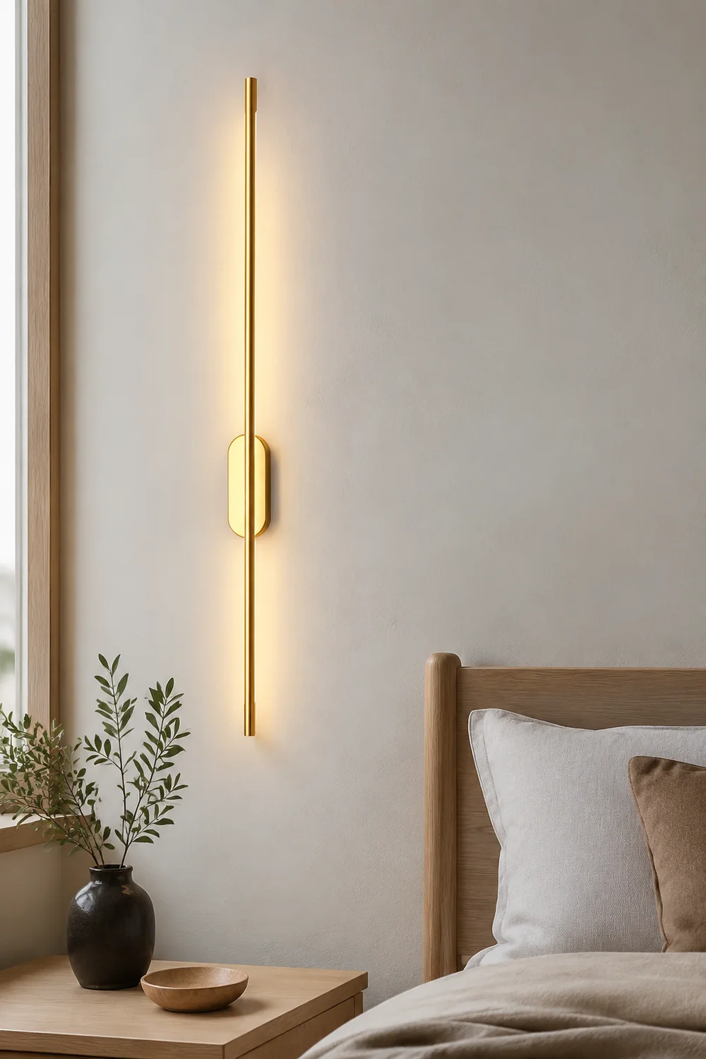 Stick Shaped Metal Sconce - Lumpaz