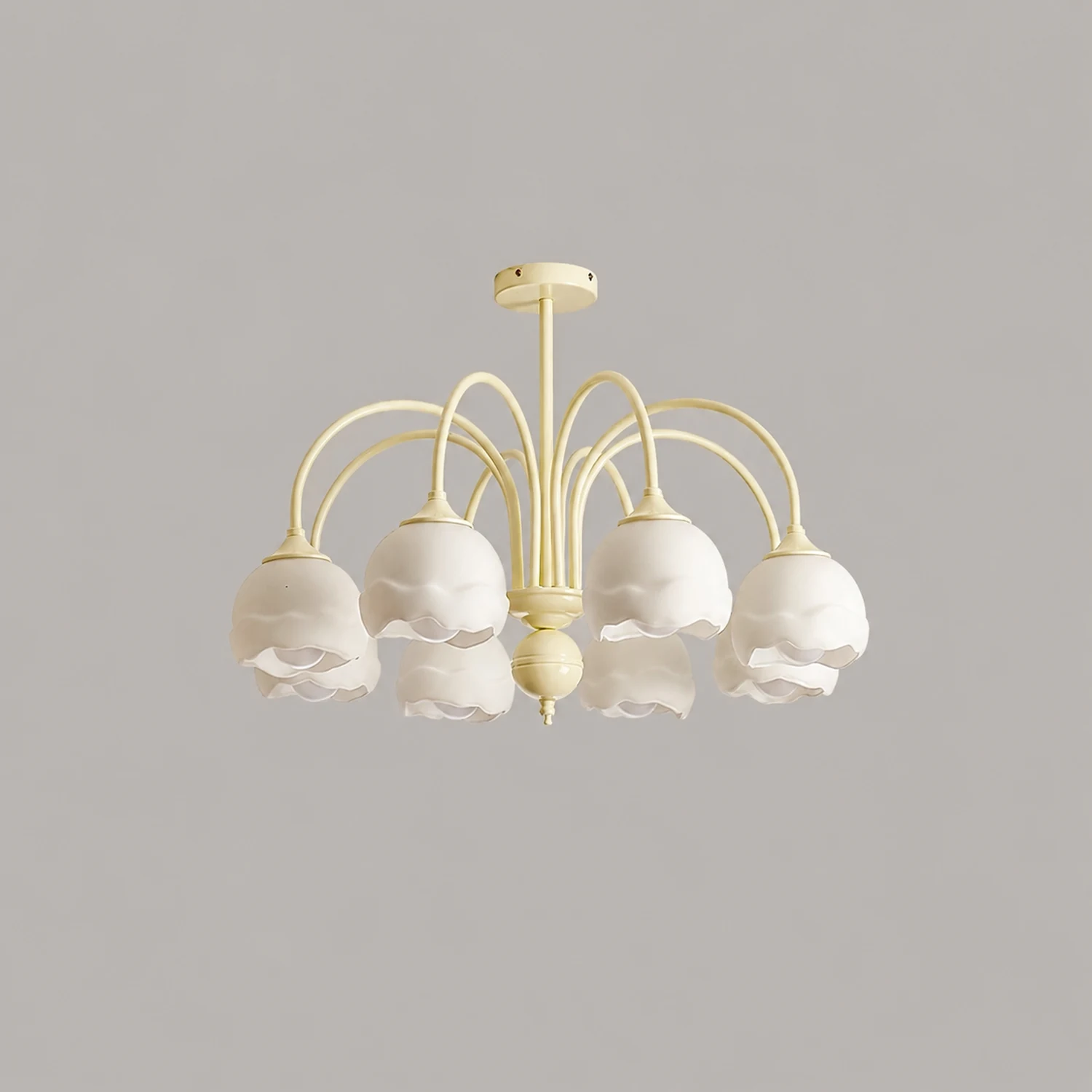 Creamy Glass  Chandelier - Lumpaz