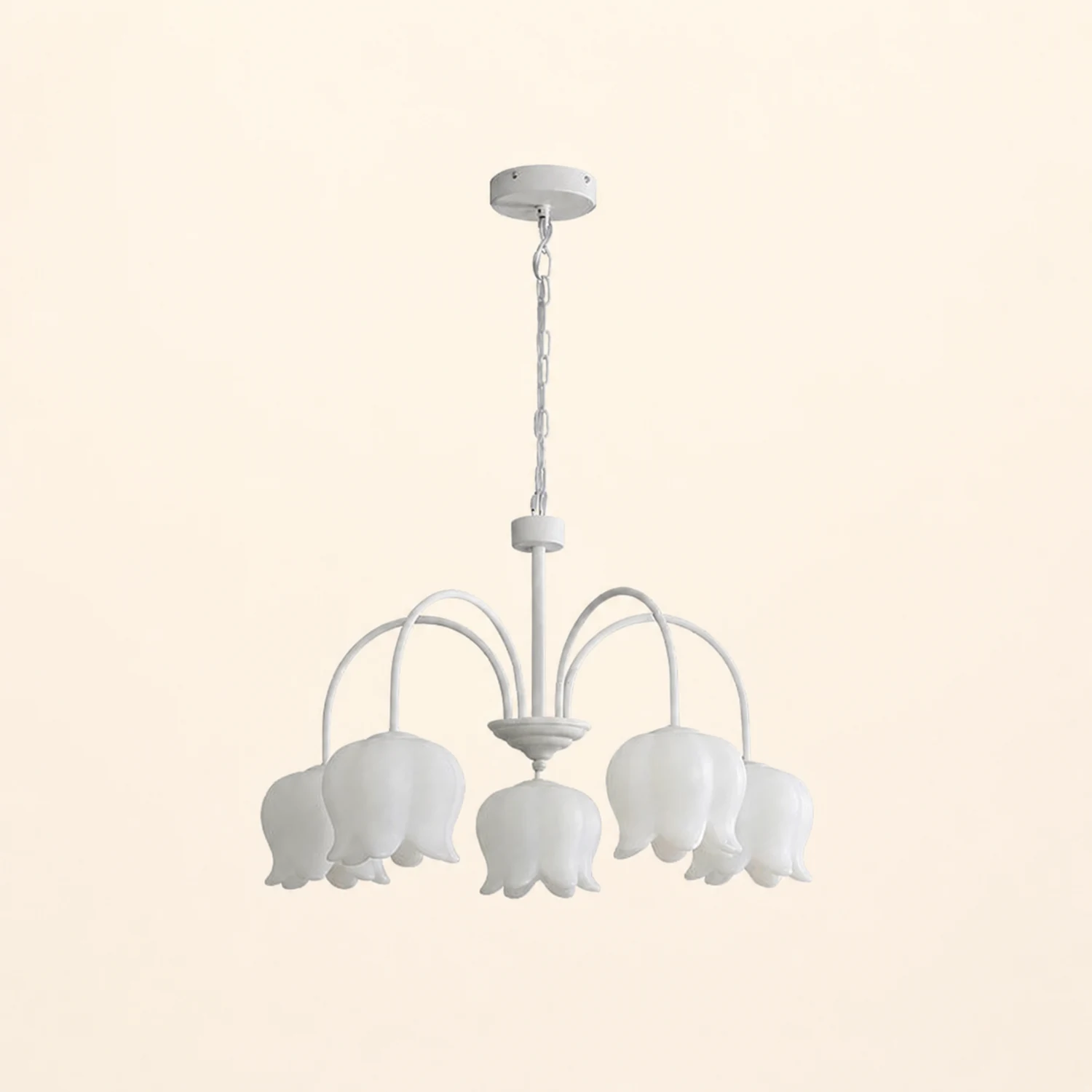 Curved Arm Bell Chandelier - Lumpaz