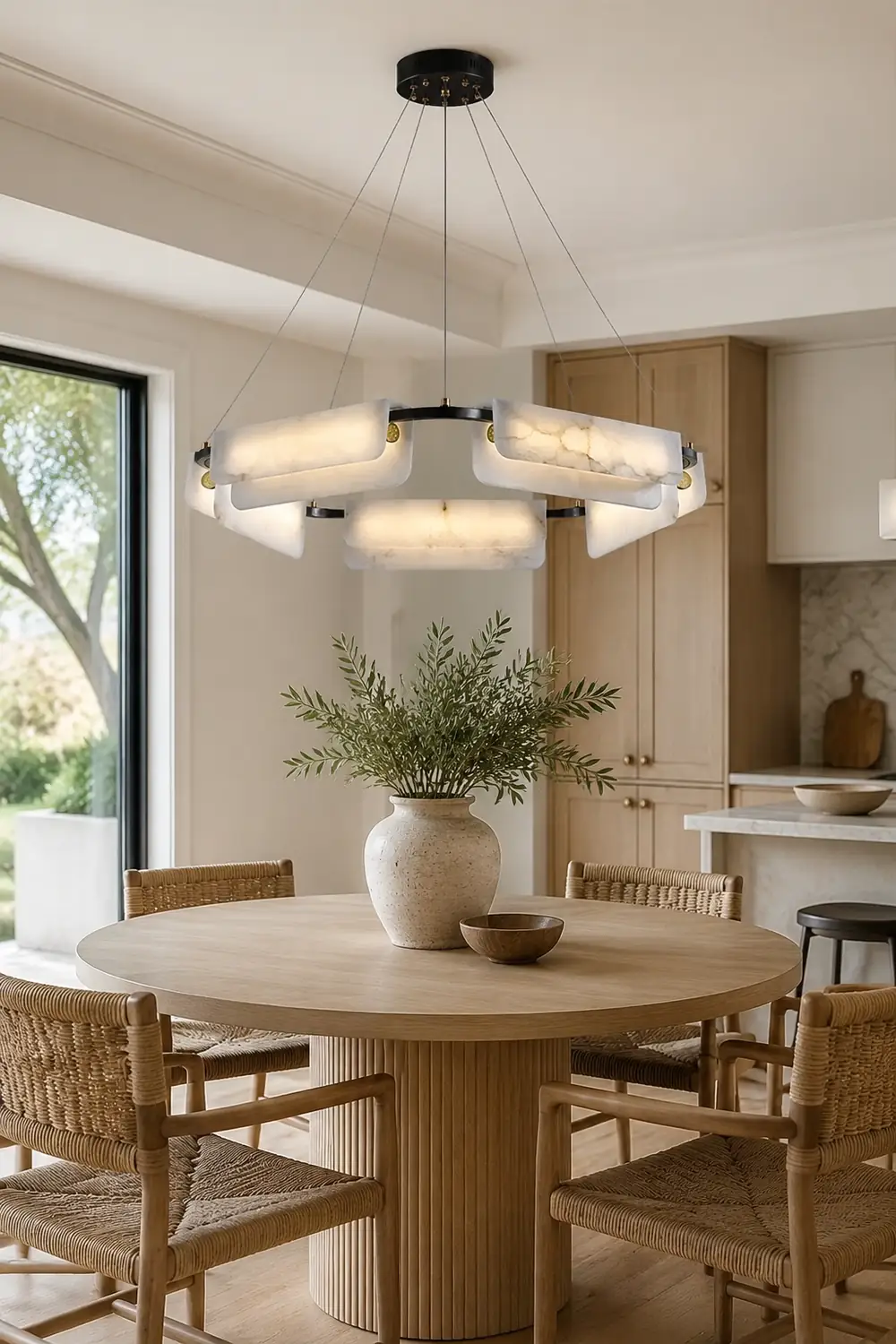 Delia Alabaster Chandelier - Lumpaz
