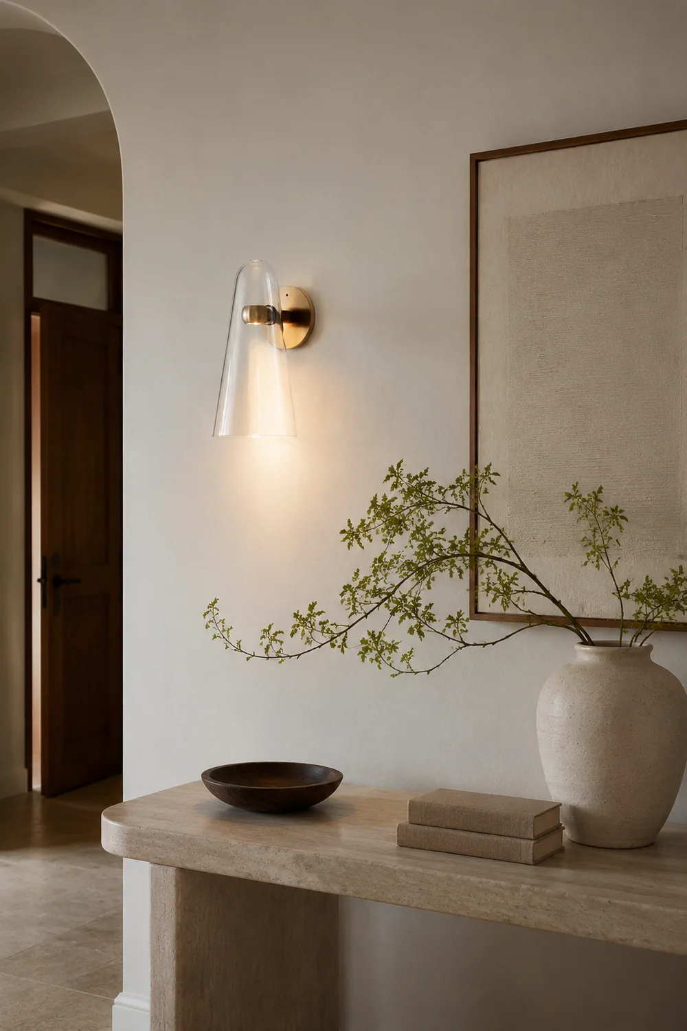 Conical Glass Wall Lamp - Lumpaz