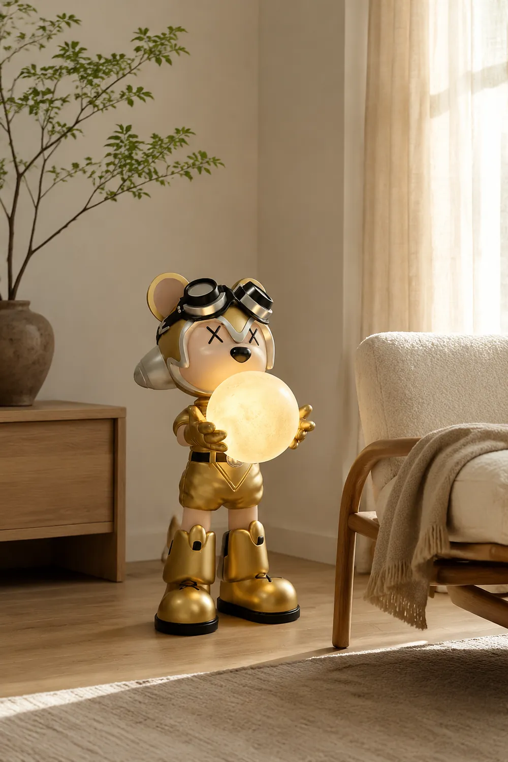 Space Bear Built-in Battery Floor Lamp - Lumpaz