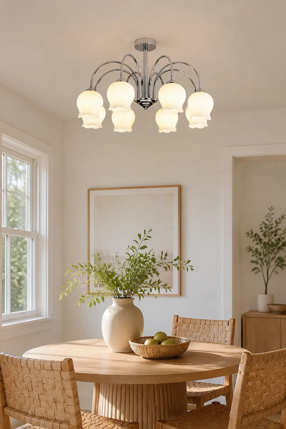 Floral Glass Chandelier - Lumpaz