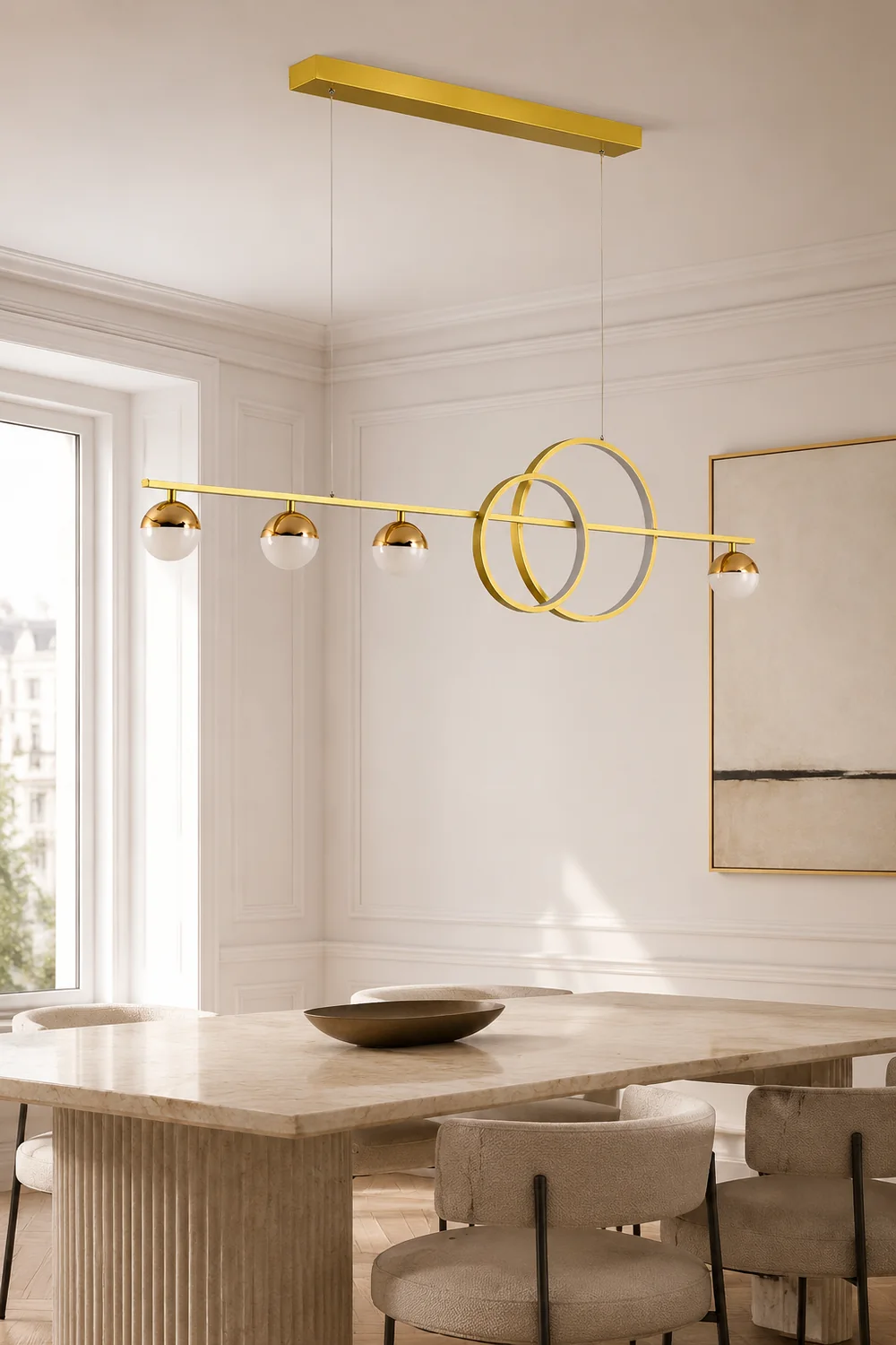 Brooklyn Double Circle Chandelier - Lumpaz