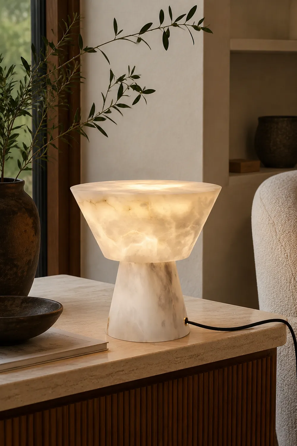 Beta Marble Table Lamp - Lumpaz