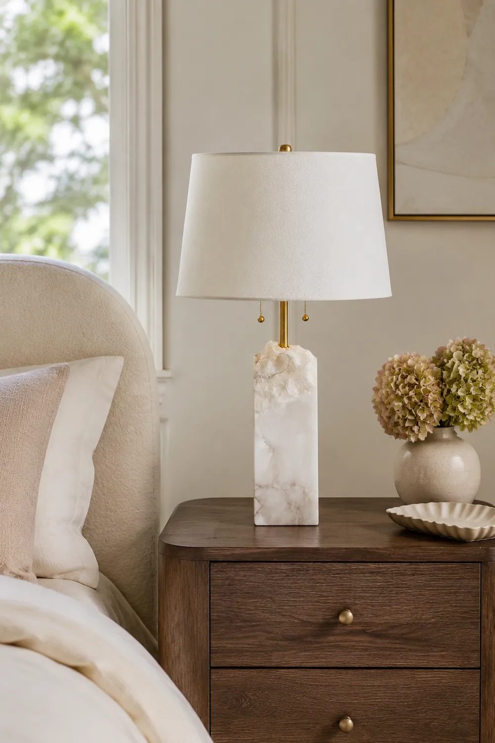 Raw Alabaster Table Lamp - Lumpaz