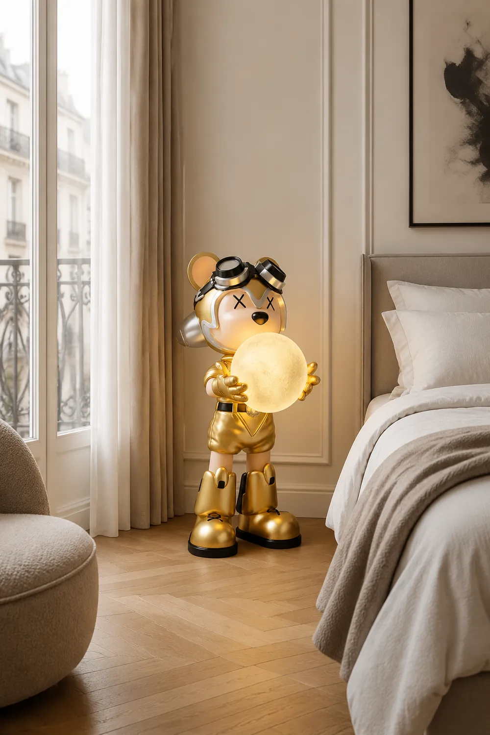 Space Bear Built-in Battery Floor Lamp - Lumpaz