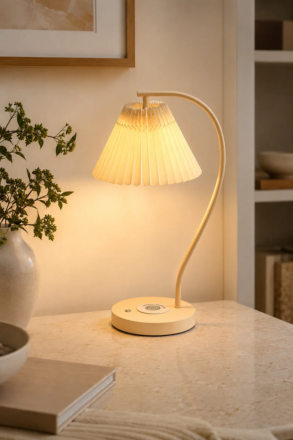 Crescini Pleated Table Lamp - Lumpaz