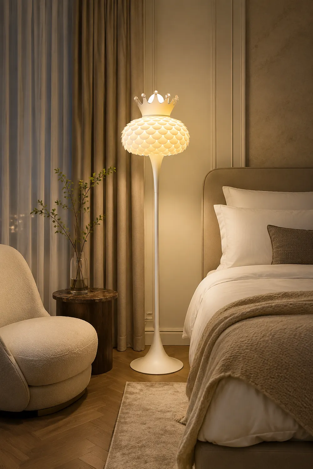 Aluvia Crown Floor Lamp - Lumpaz