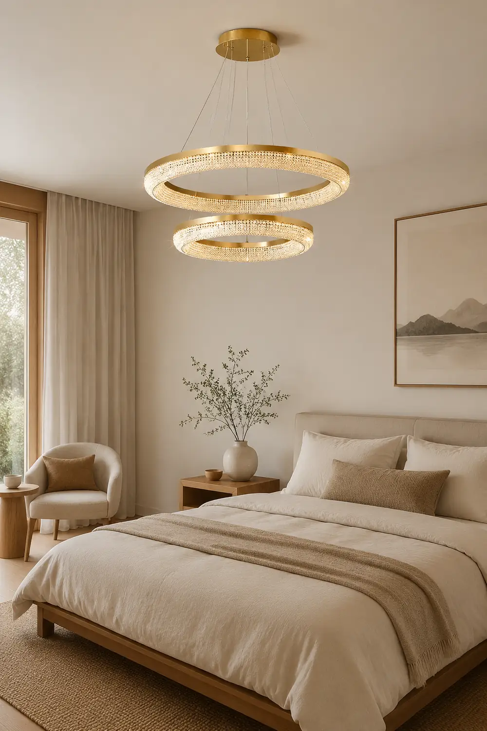 Round Ring Crystal Chandeliers - Lumpaz